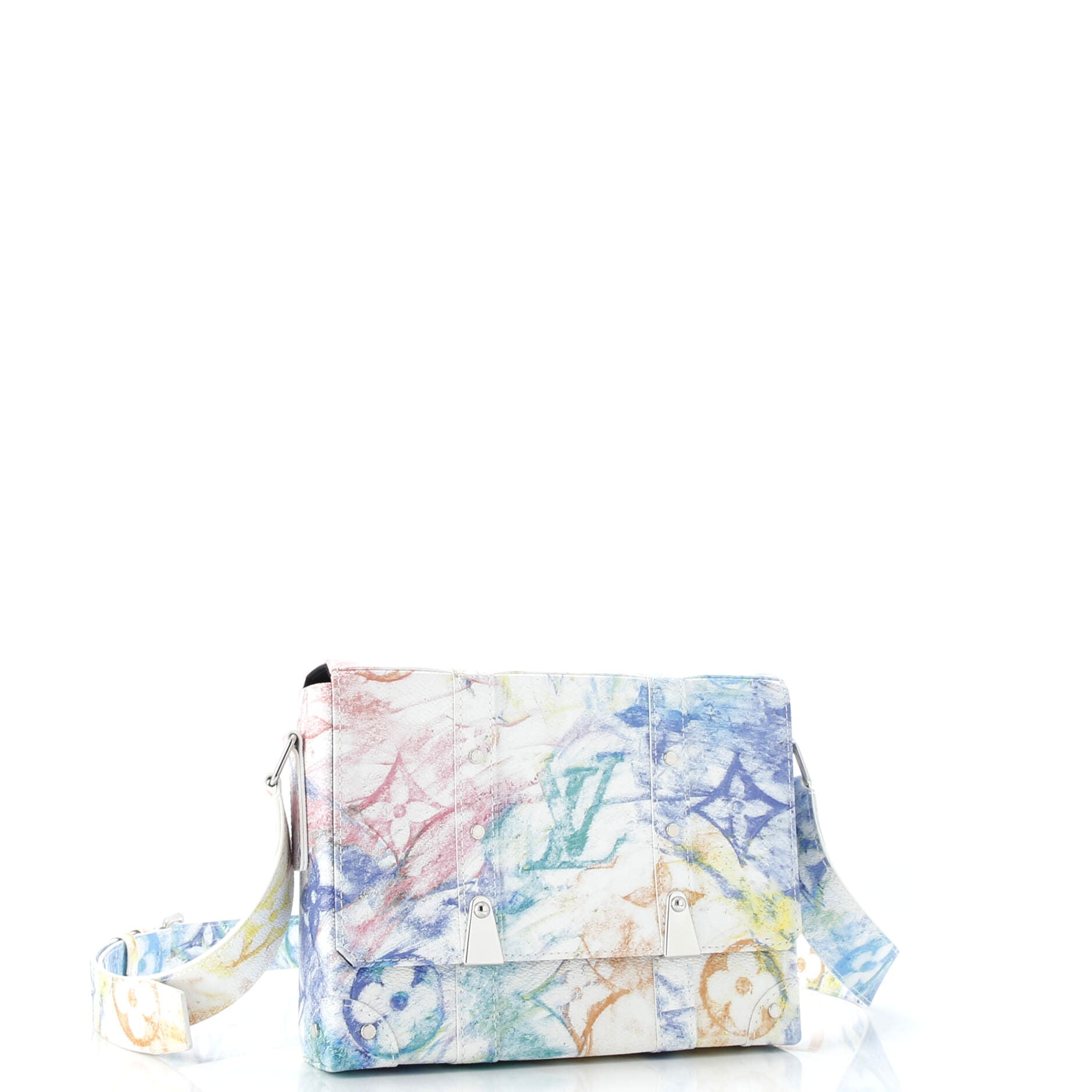 Trunk Messenger Bag Limited Edition Monogram Pastel Multicolor
