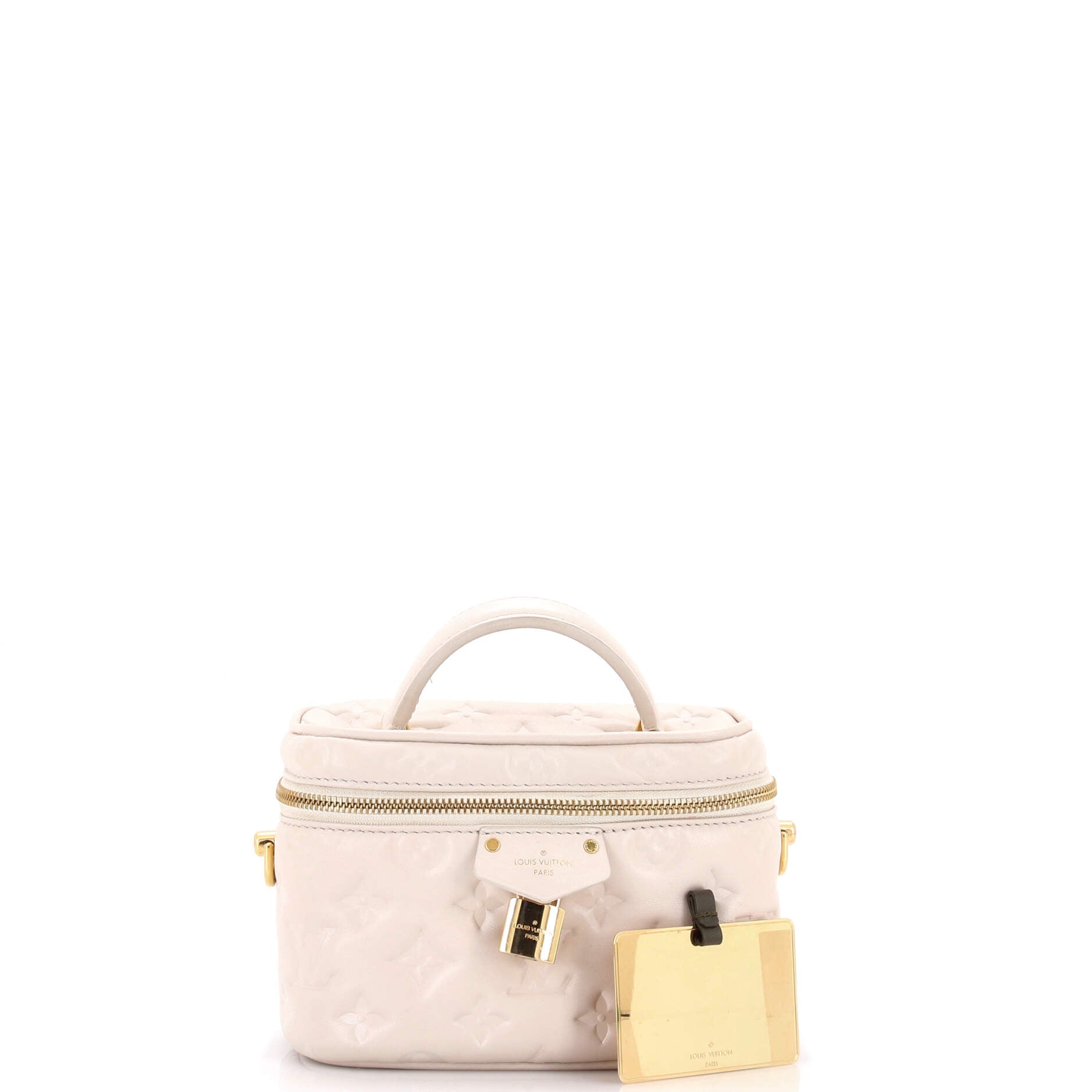 Vanity Handbag Monogram Embossed Lambskin PM