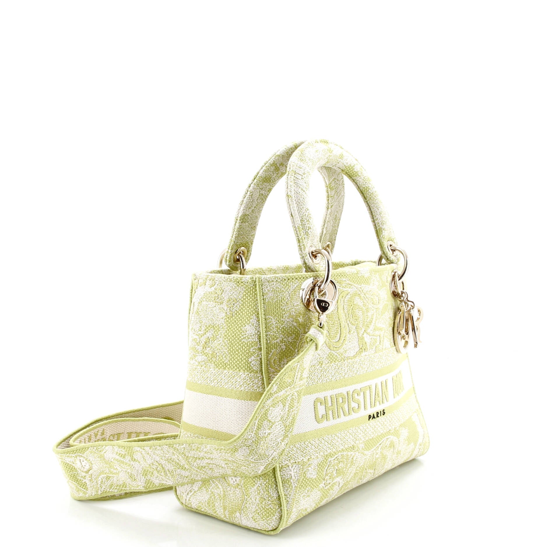 Toile de Jouy Lady D-Lite Bag Embroidered Canvas