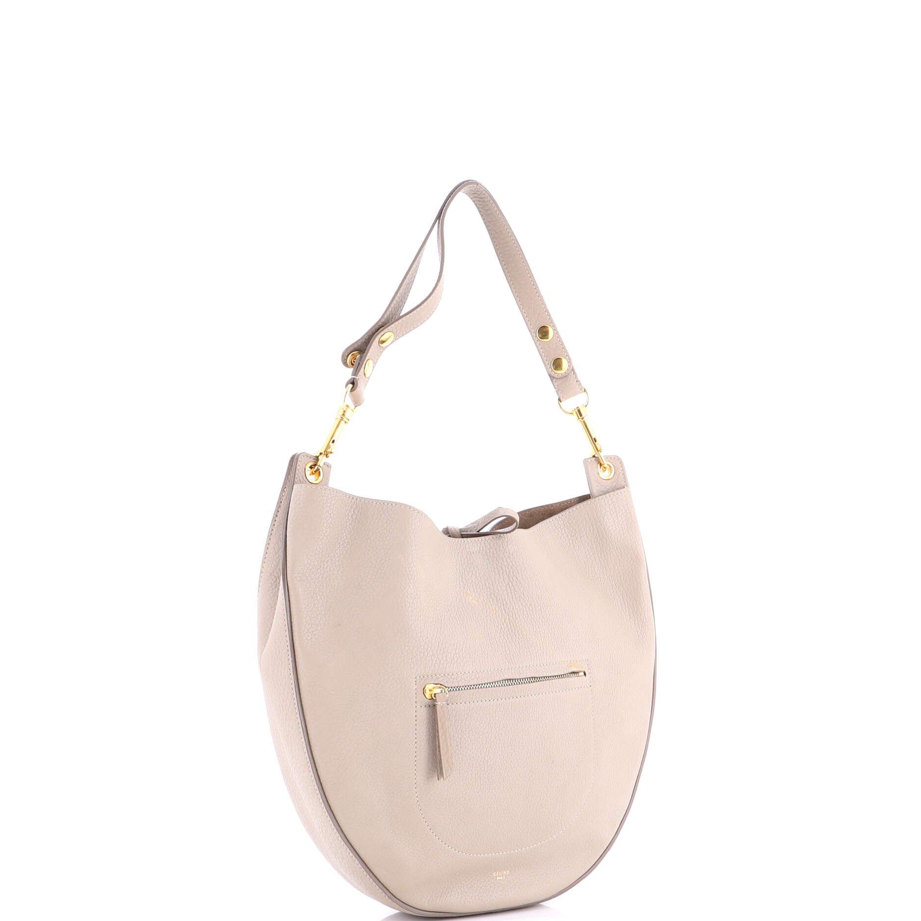 Trotteur Pocket Hobo Grainy Leather Medium