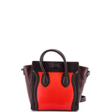 Tricolor Luggage Bag Python and Leather Nano