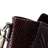 Tricolor Luggage Bag Python and Leather Nano