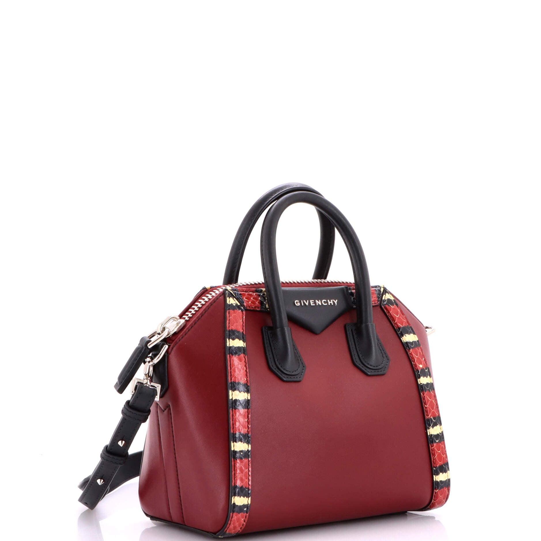 Antigona Bag Leather with Snakeskin Mini