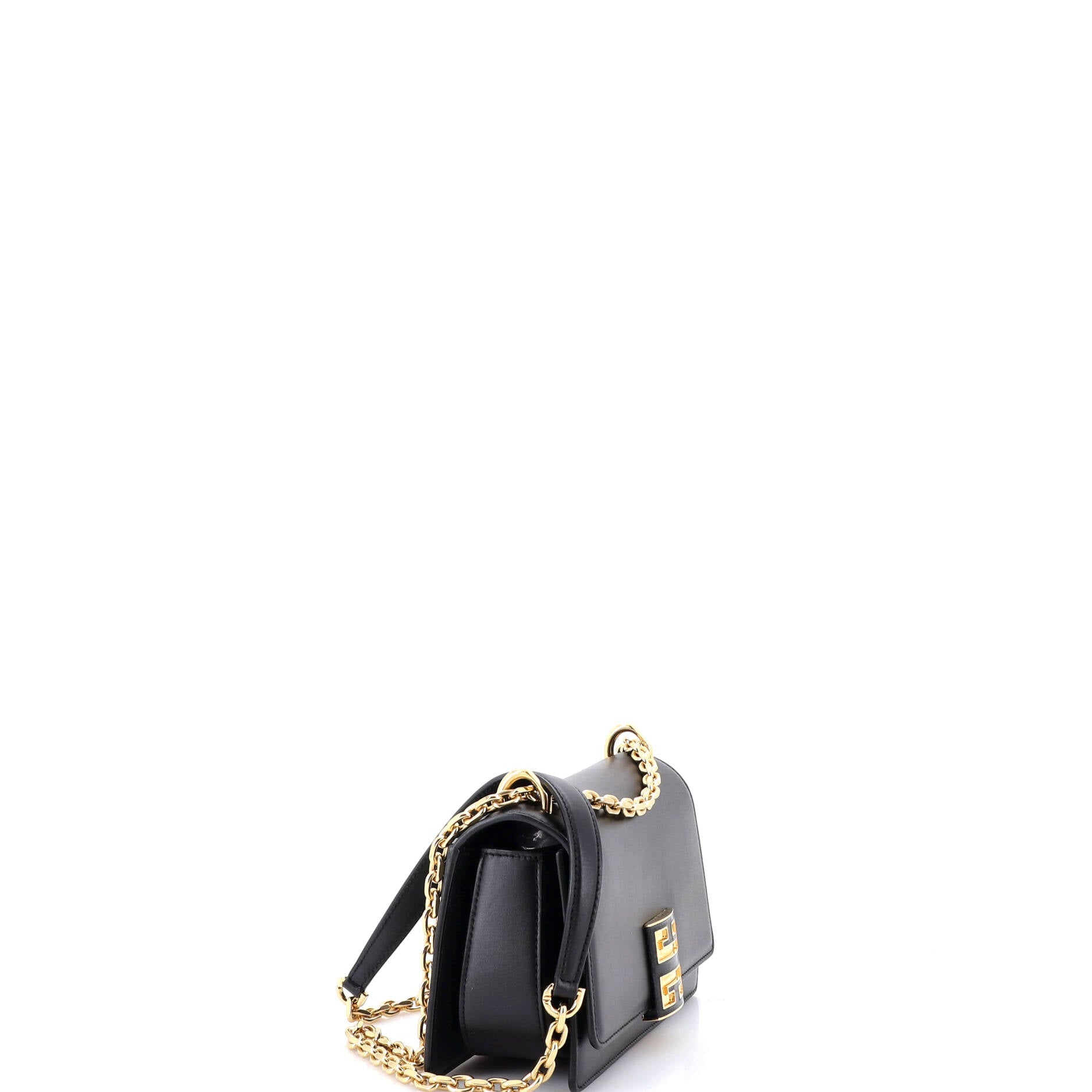 4G Cube Chain Top Handle Bag Leather Small