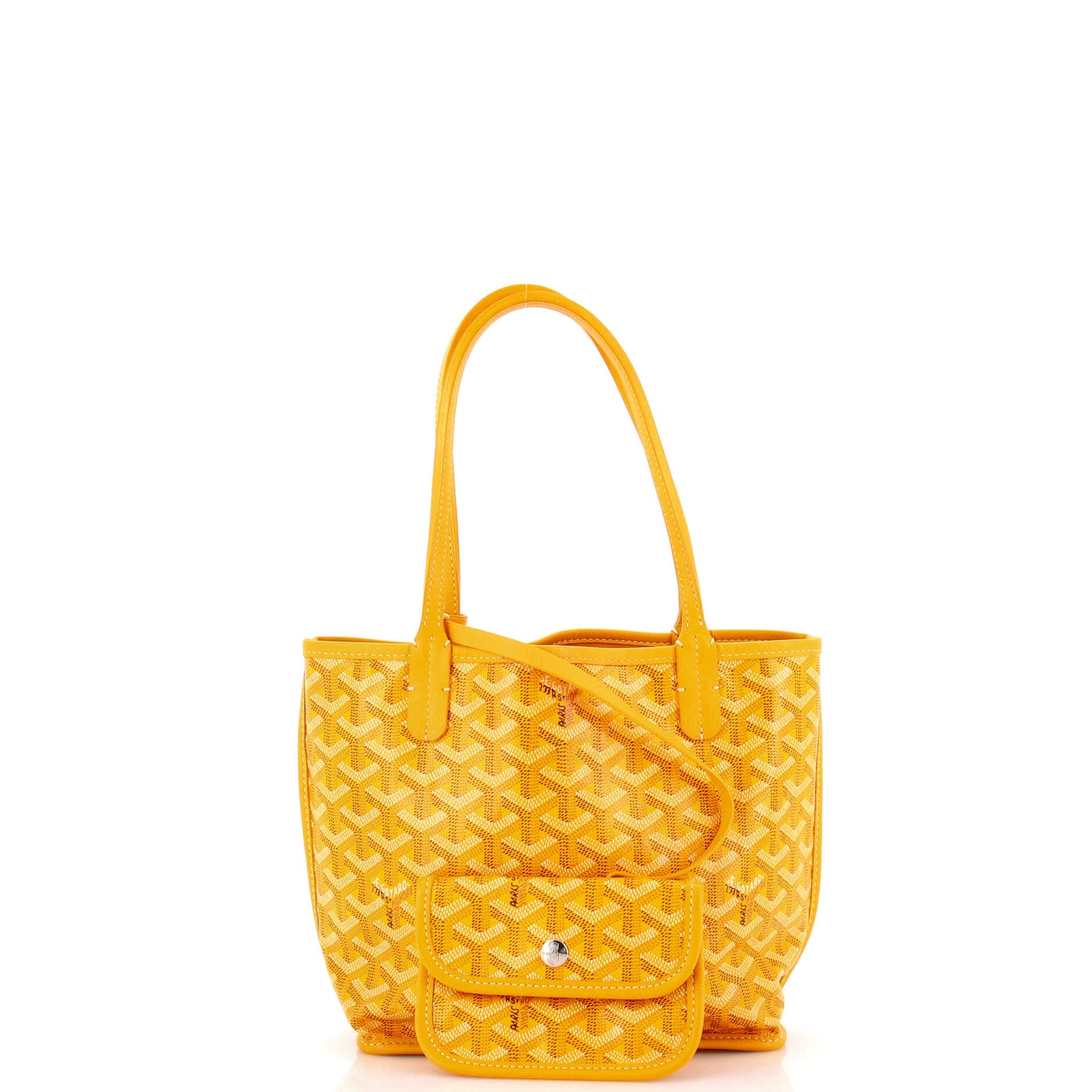 Anjou Reversible Tote Coated Canvas Mini