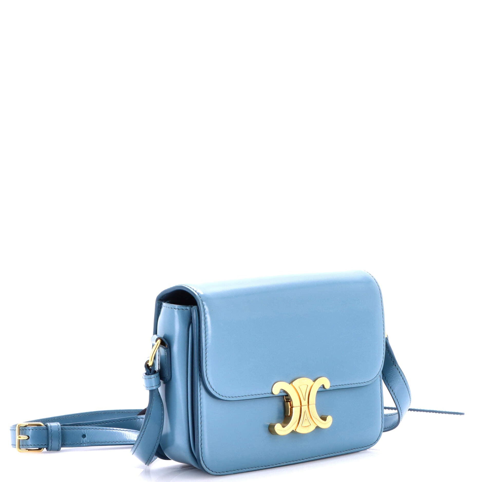 Triomphe Shoulder Bag Smooth Calfskin Teen