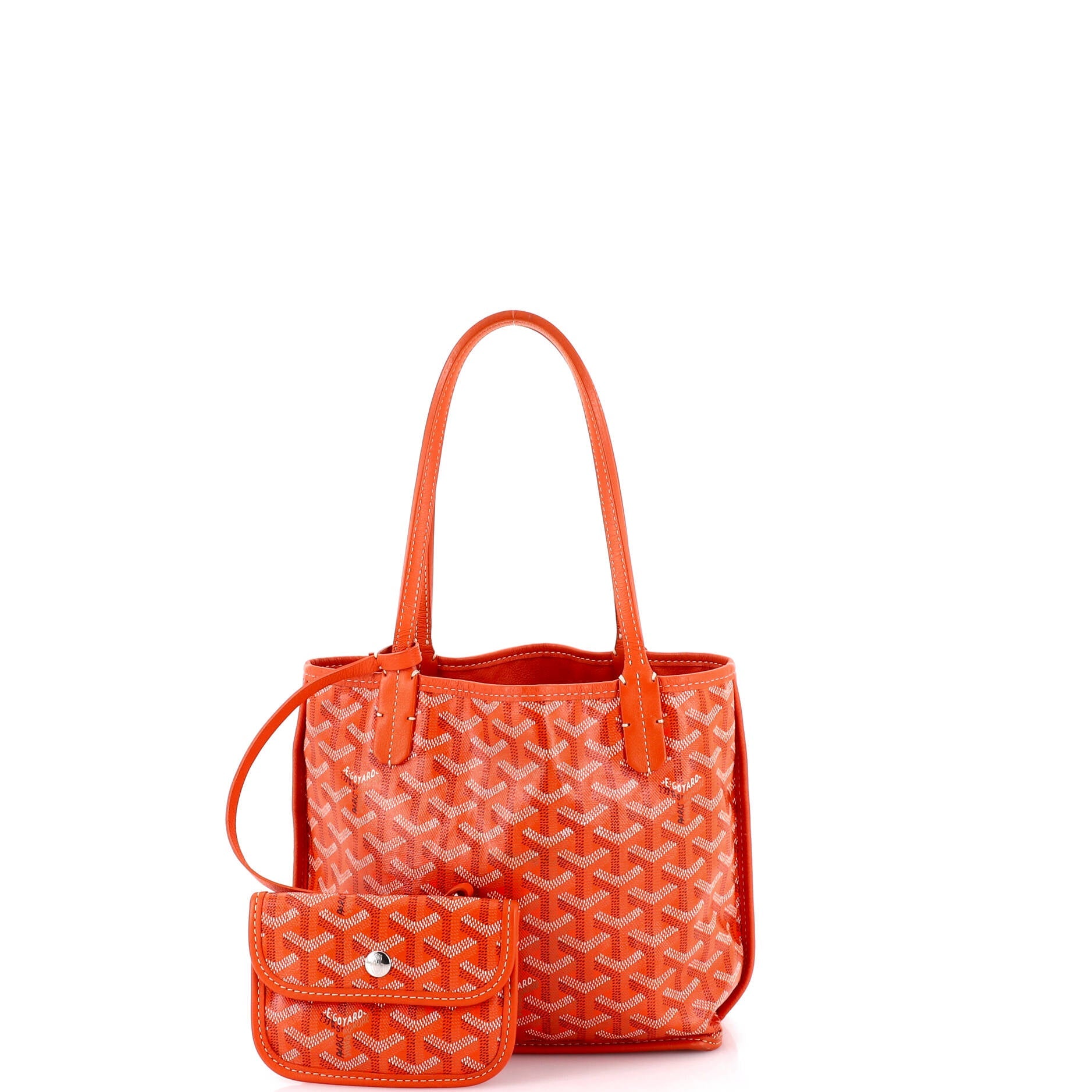 Anjou Reversible Tote Coated Canvas Mini
