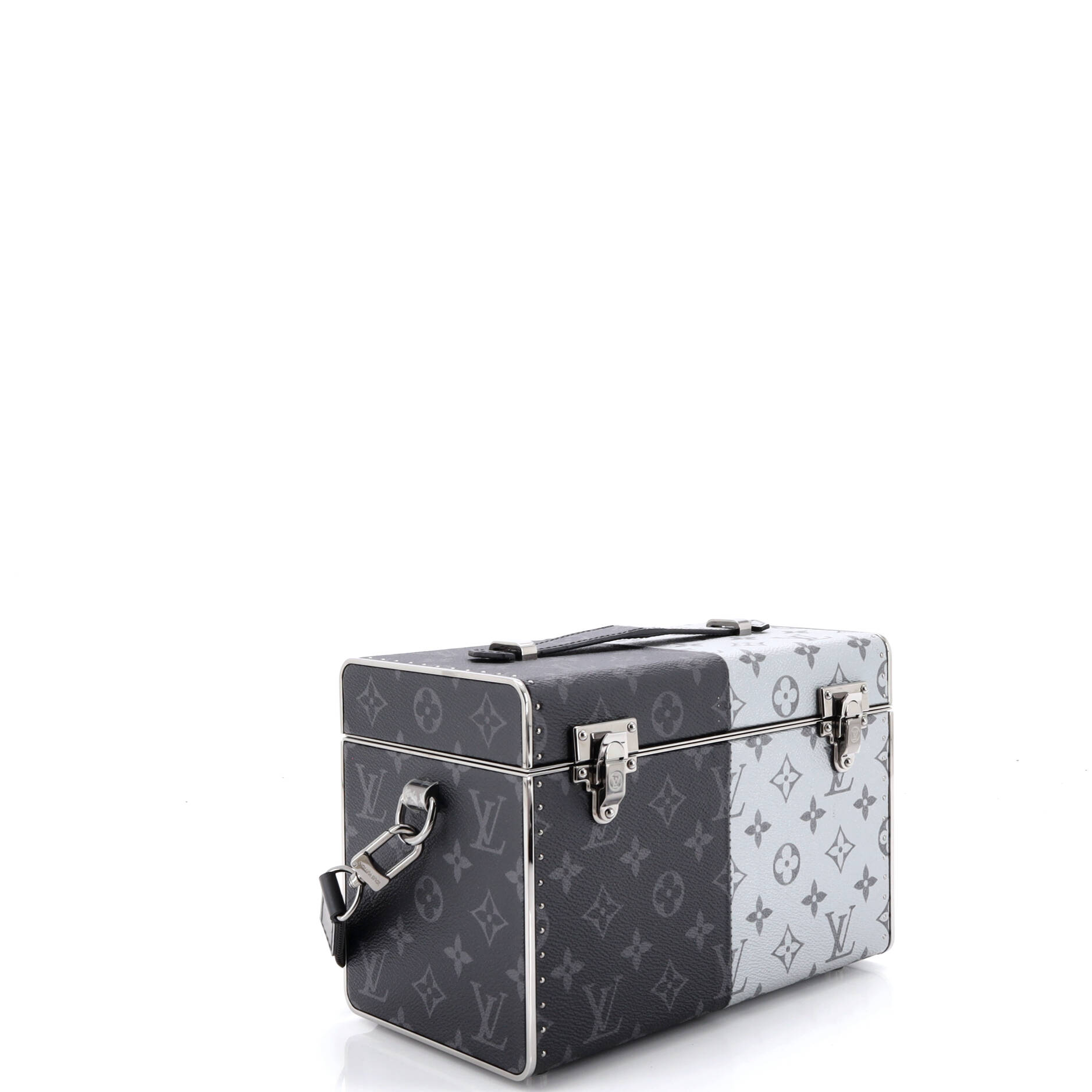 Trunk Shoulder Bag Monogram Eclipse Split Canvas Mini