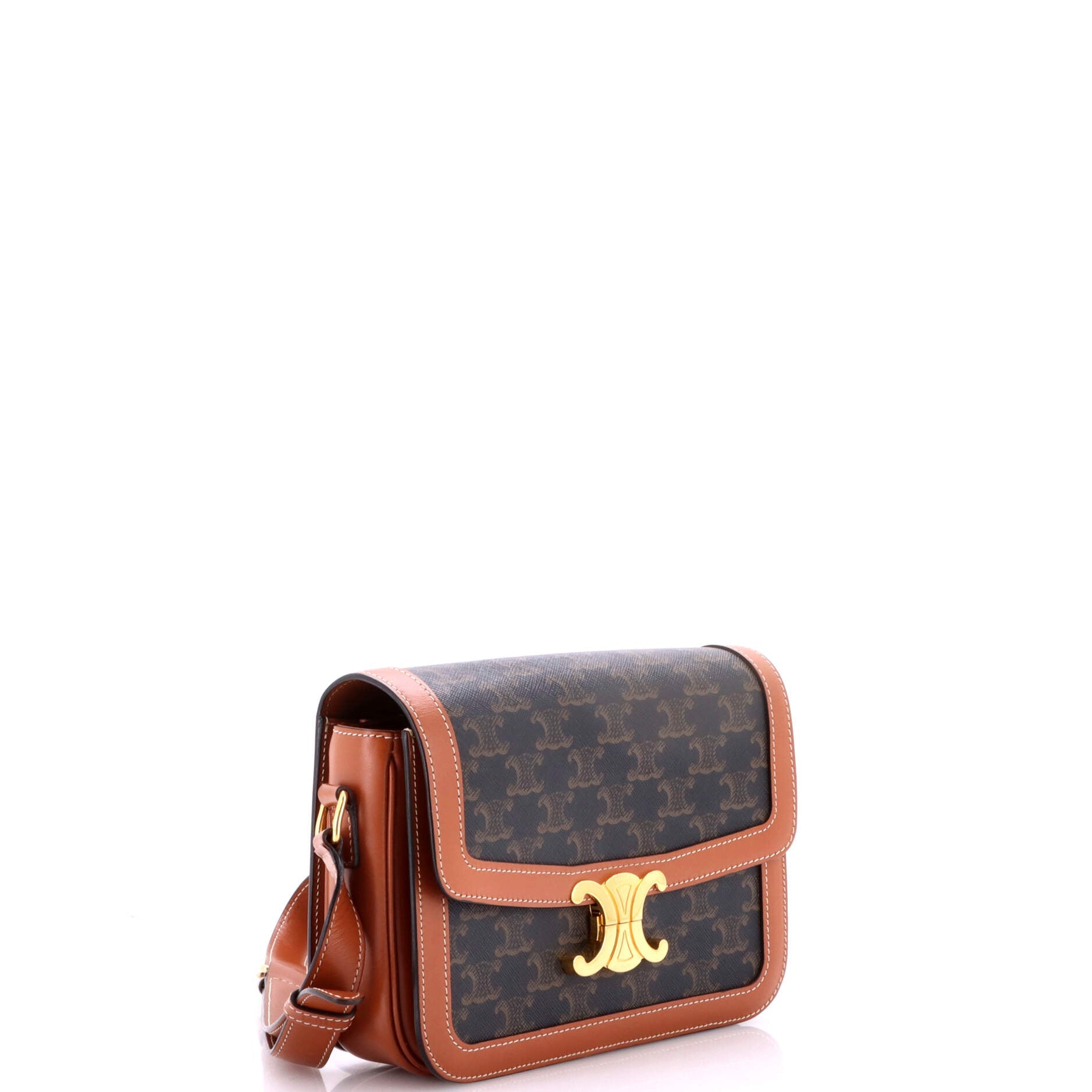 Triomphe Shoulder Bag Triomphe Coated Canvas Medium