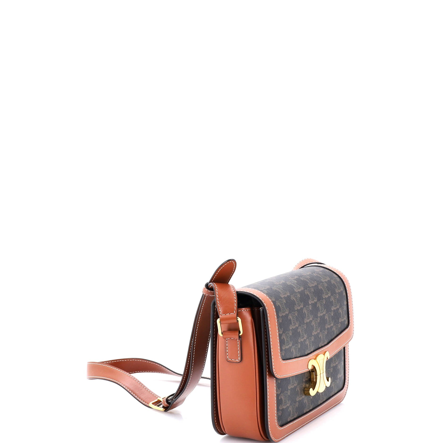 Triomphe Shoulder Bag Triomphe Coated Canvas Medium