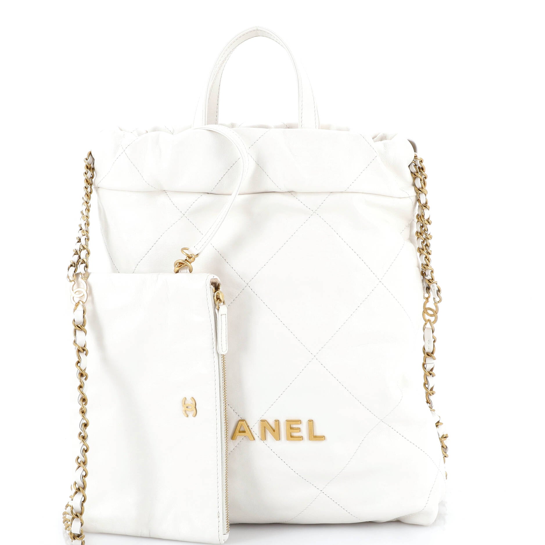 22 Chain Backpack Quilted Calfskin Medium