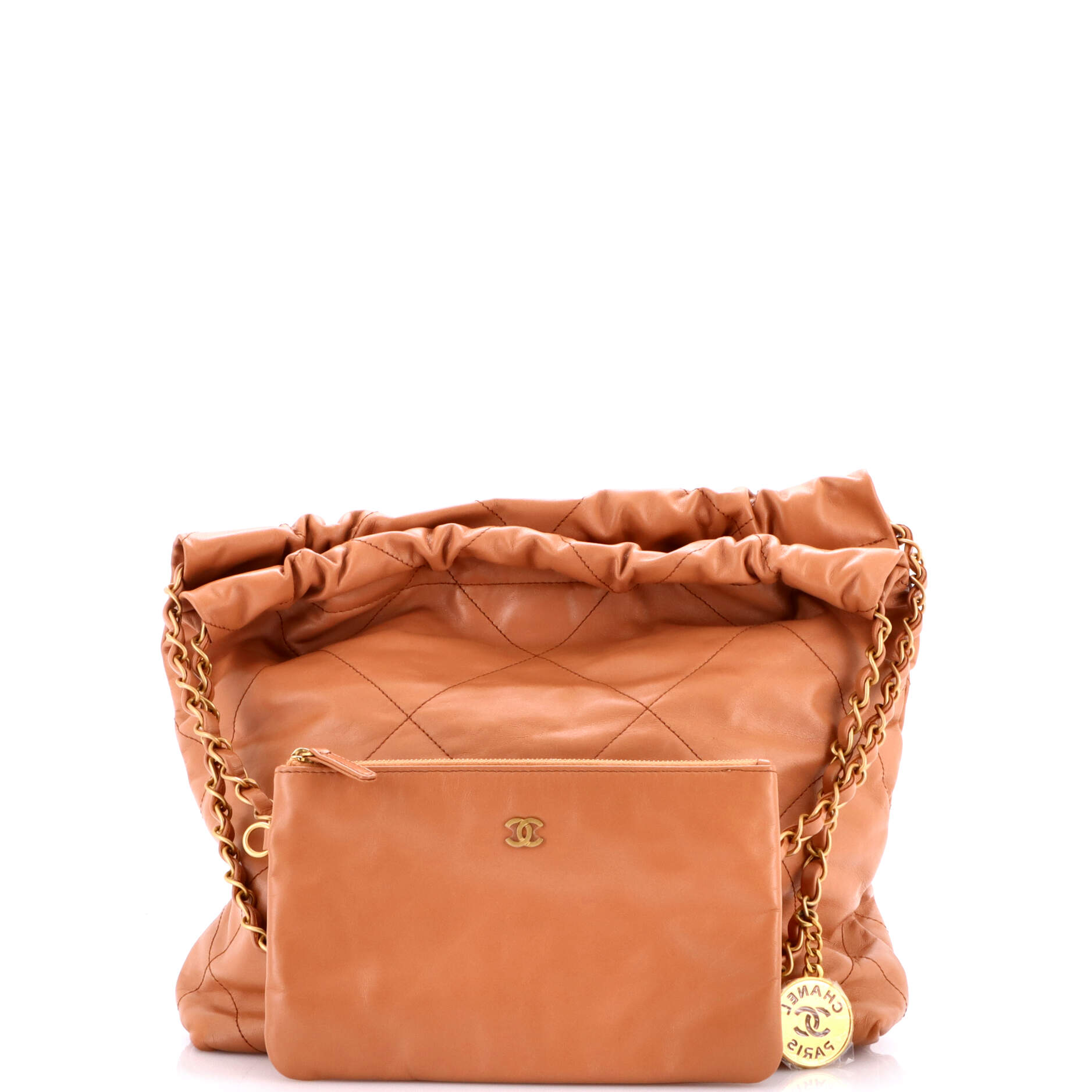 22 Chain Hobo Quilted Calfskin Small