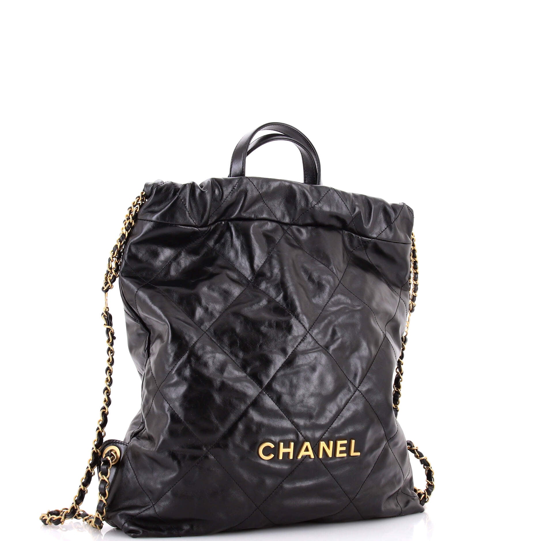 22 Chain Backpack Quilted Calfskin Medium