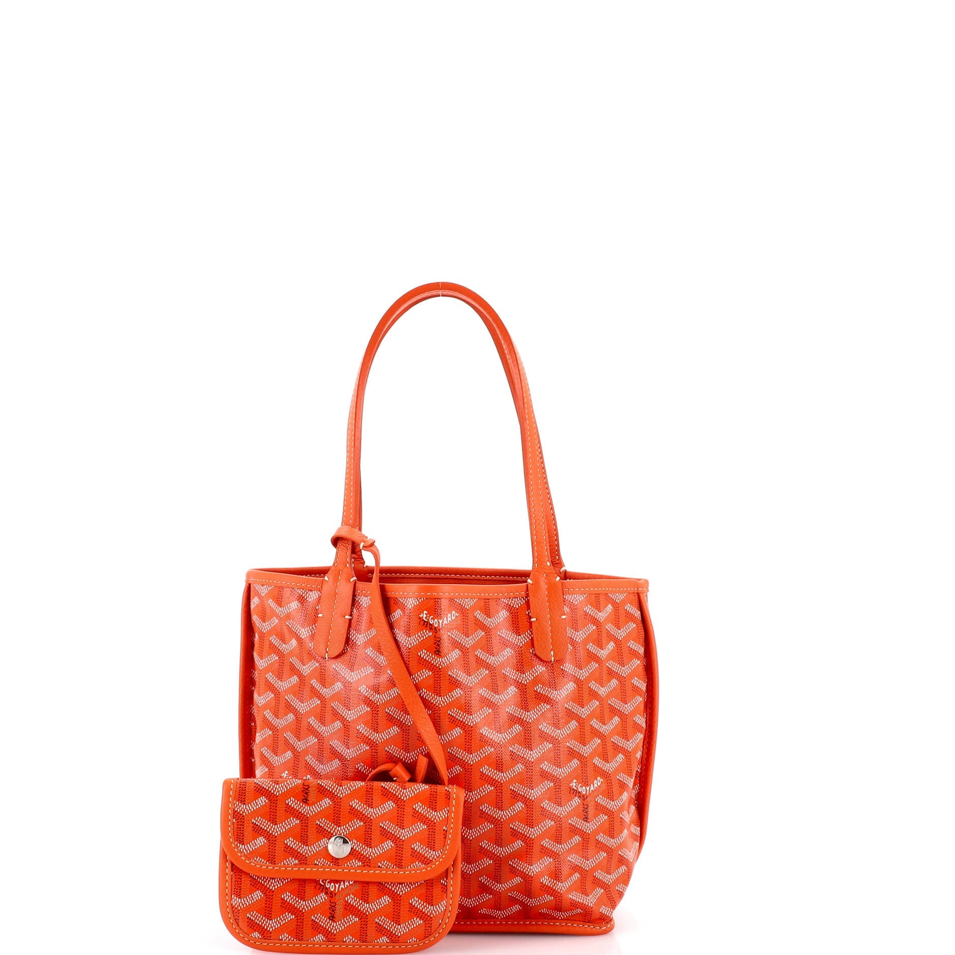 Anjou Reversible Tote Coated Canvas Mini