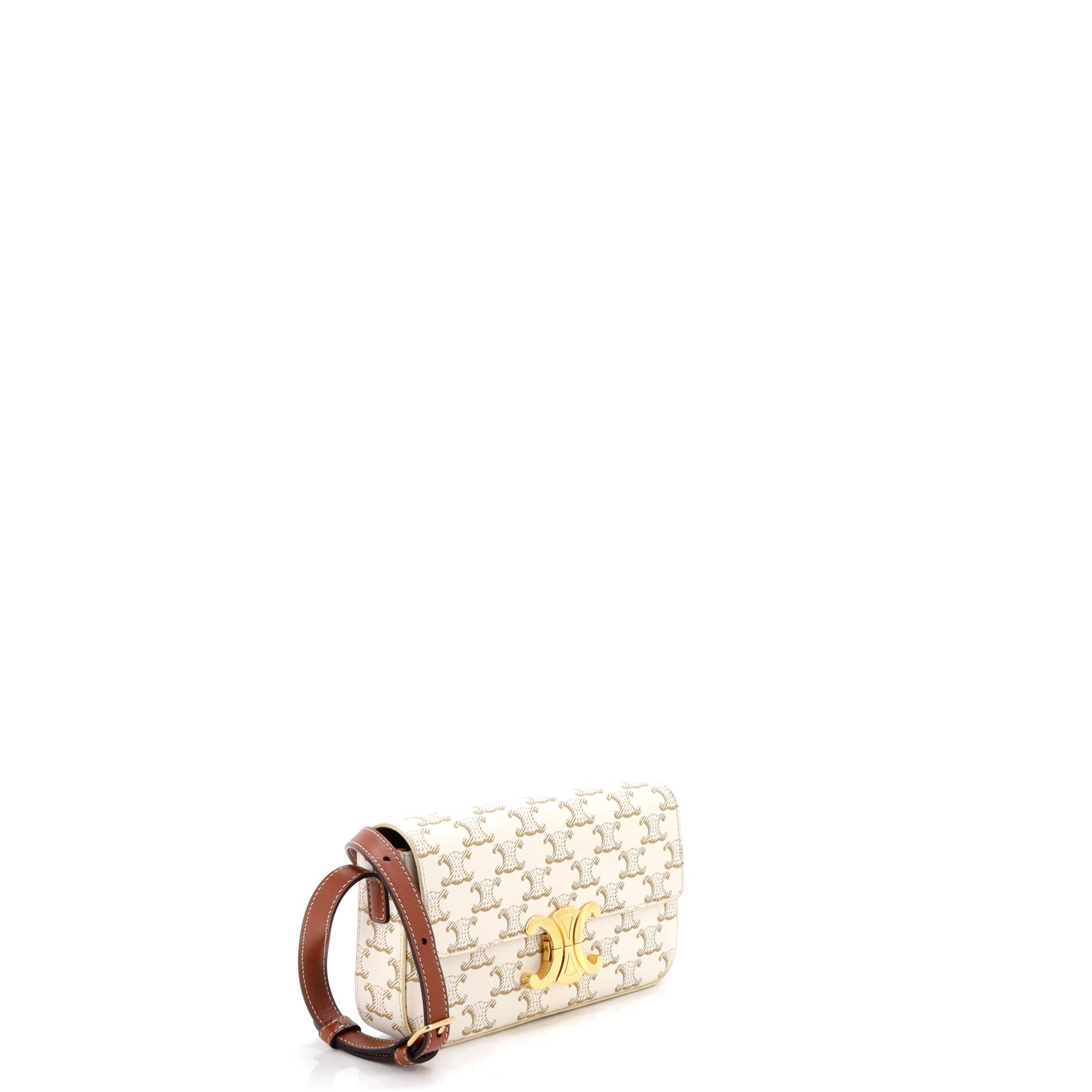 Triomphe East-West Shoulder Bag Triomphe Coated Canvas