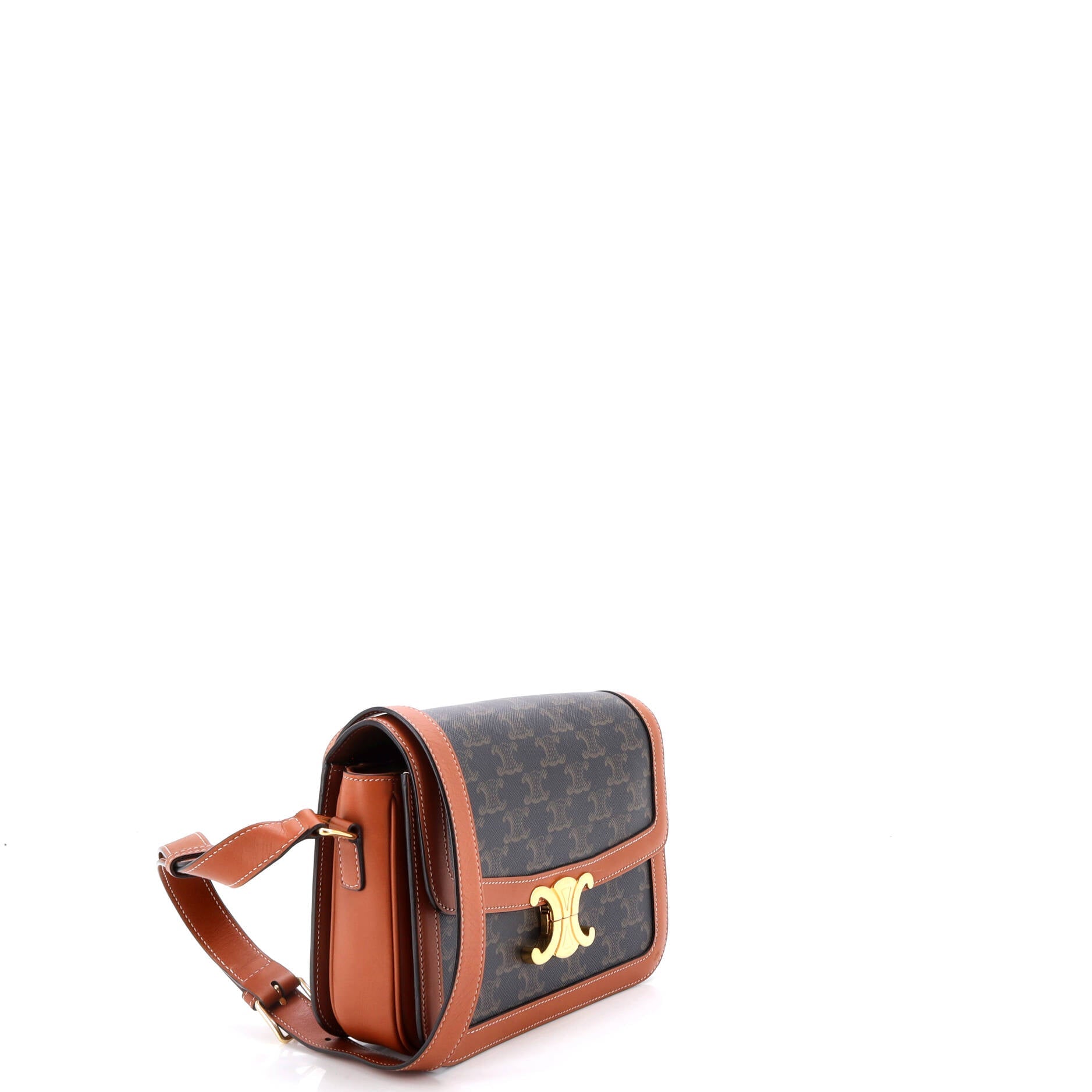 Triomphe Shoulder Bag Triomphe Coated Canvas Medium