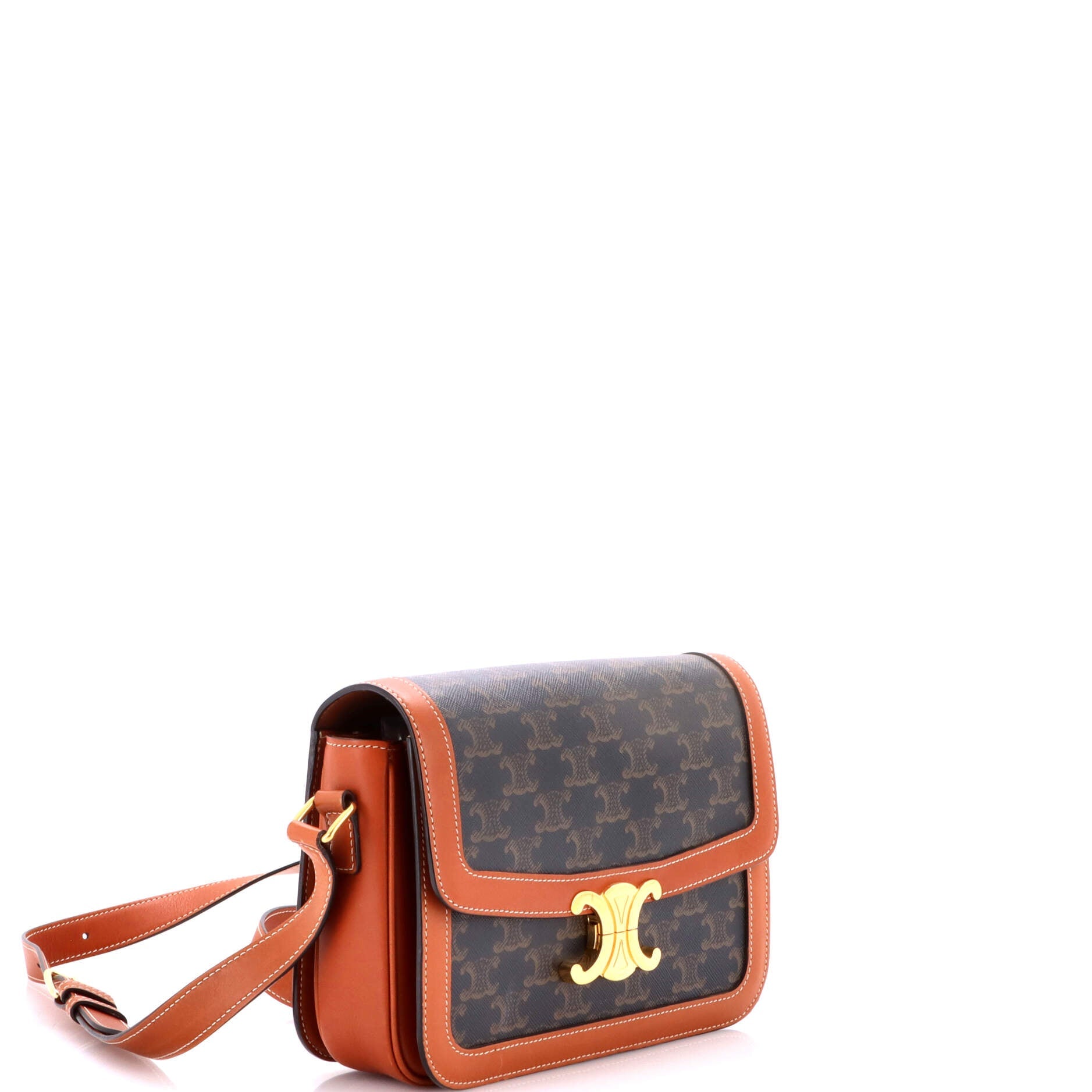 Triomphe Shoulder Bag Triomphe Coated Canvas Medium