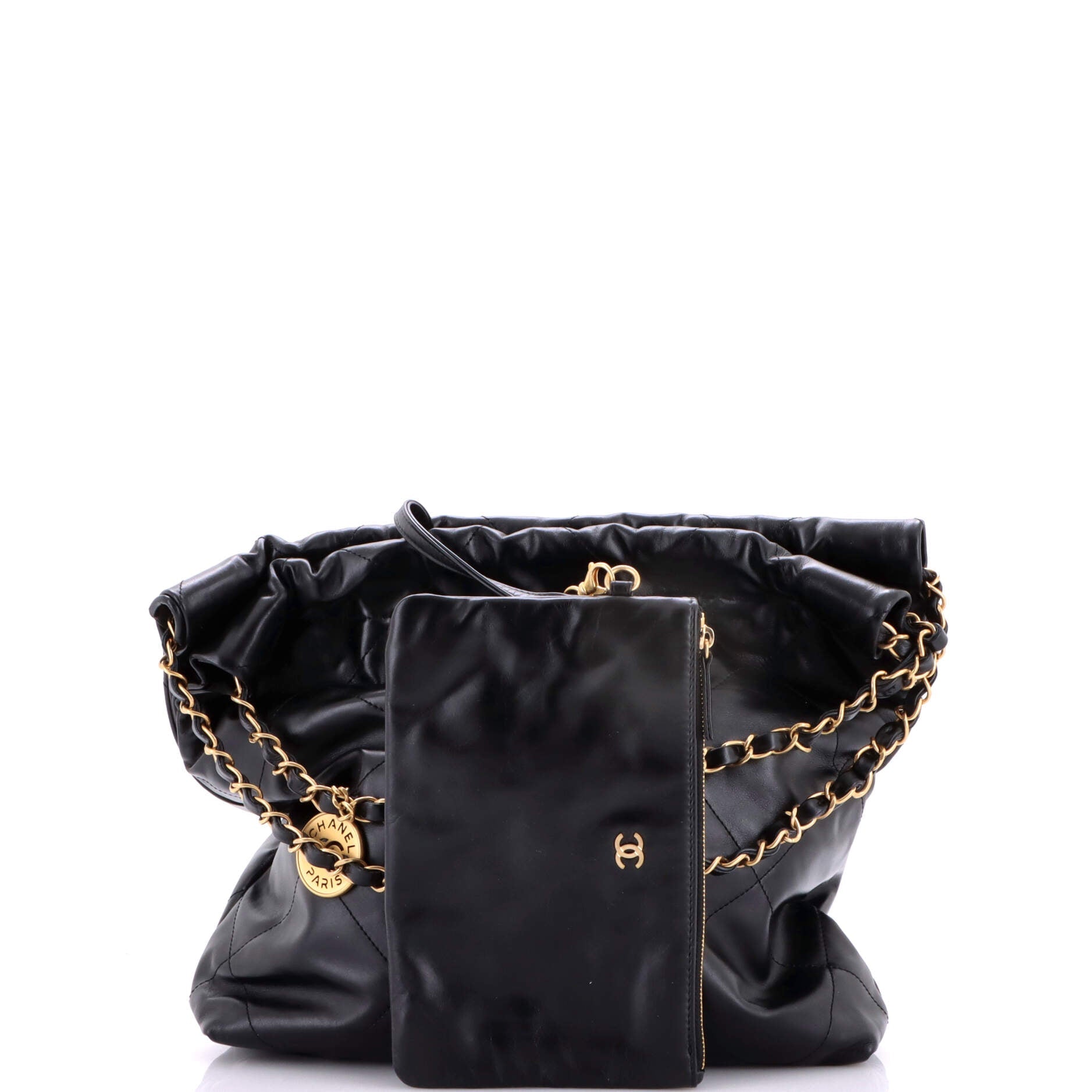 22 Chain Hobo Quilted Calfskin Small