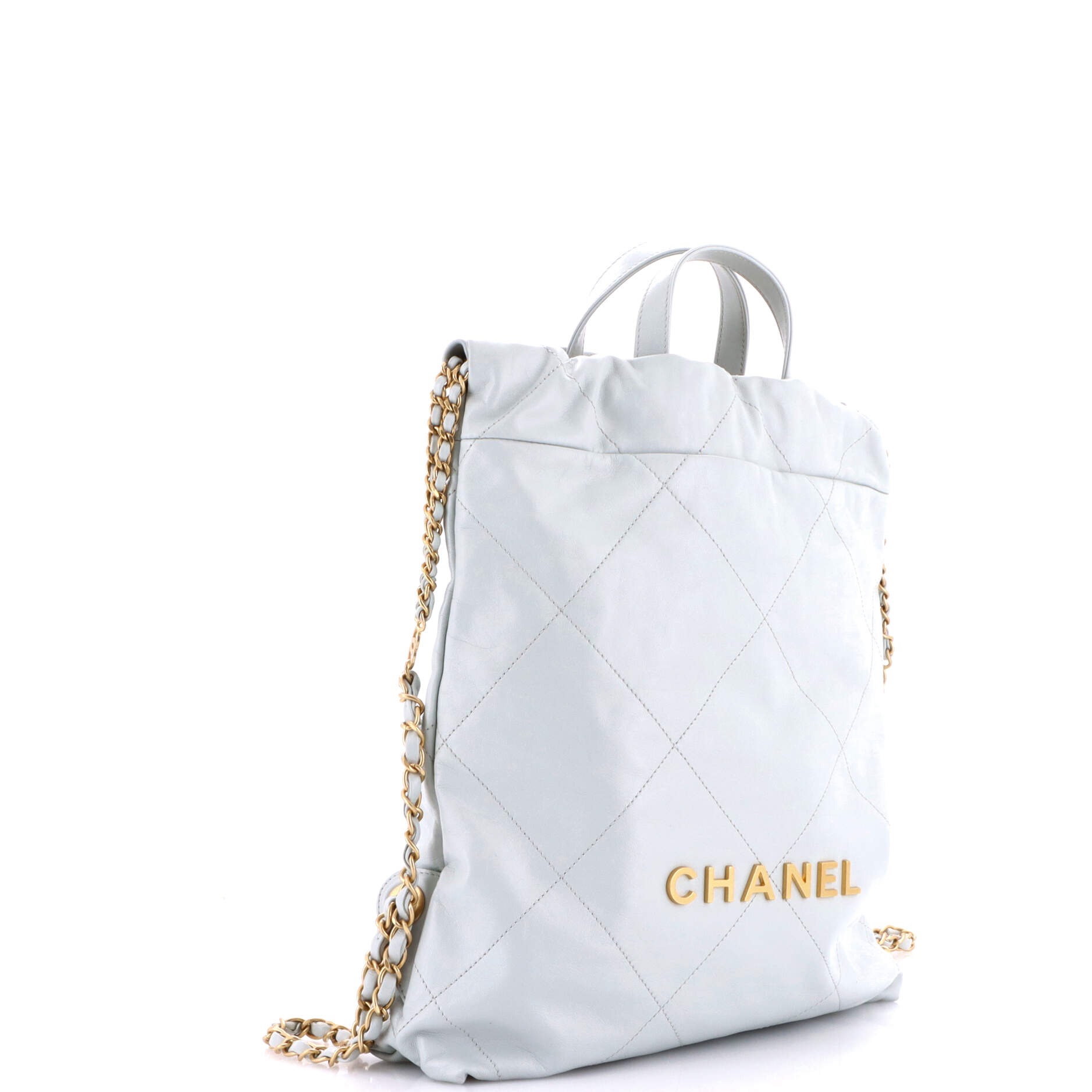 22 Chain Backpack Quilted Calfskin Medium