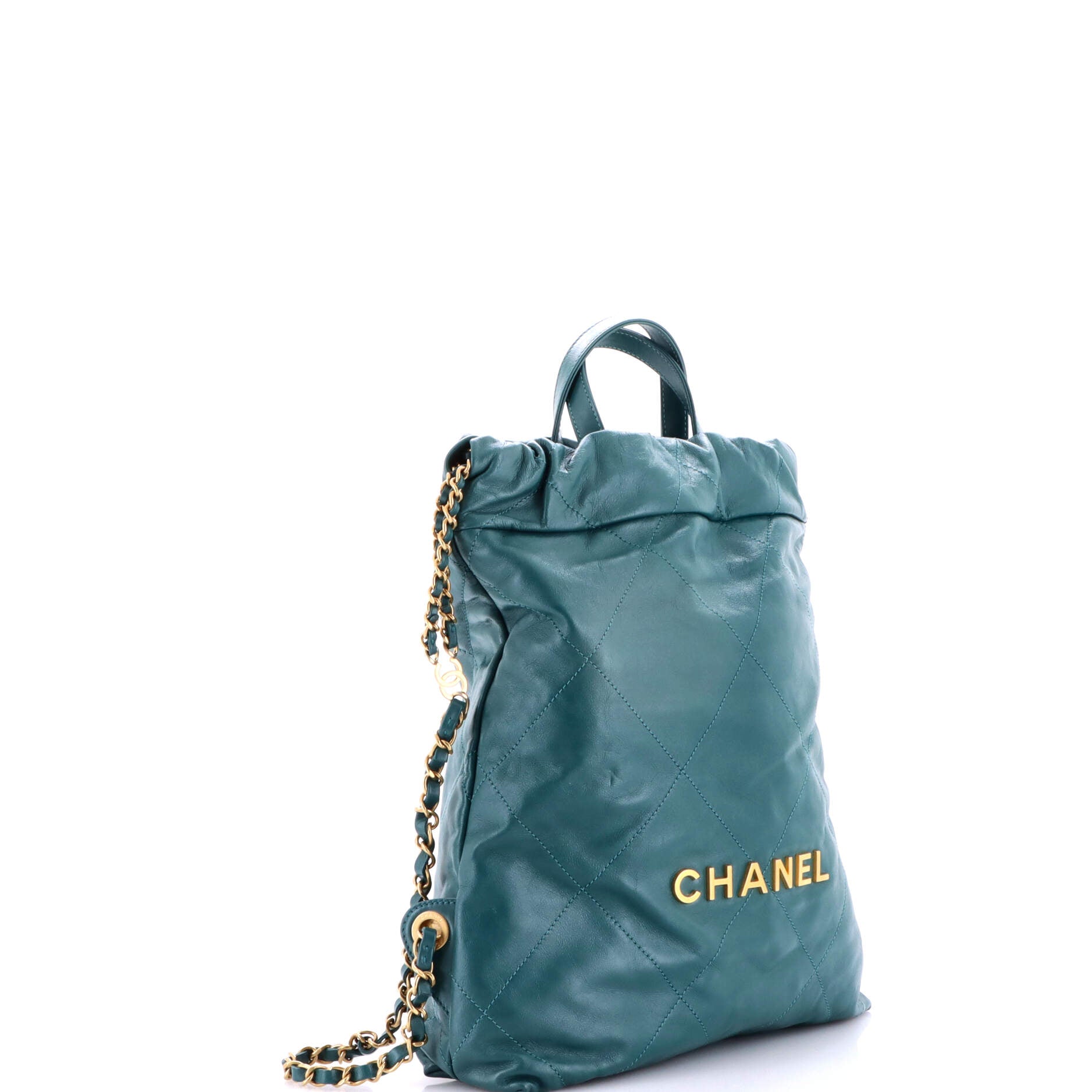 22 Chain Backpack Quilted Calfskin Medium
