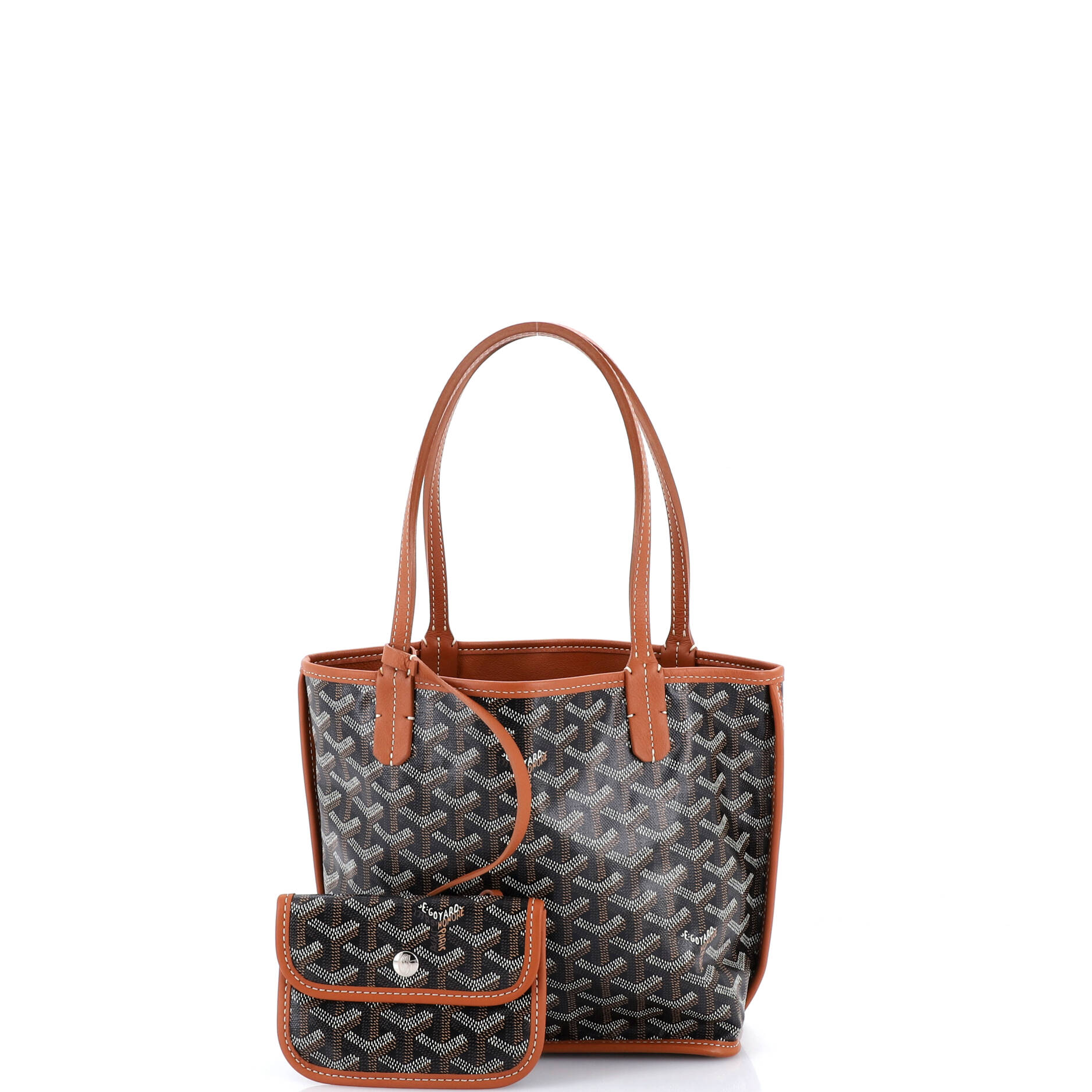 Anjou Reversible Tote Coated Canvas Mini