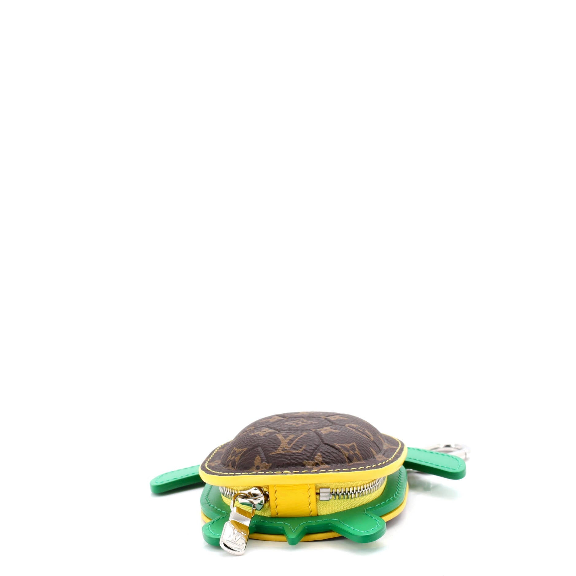 Turtle Pouch Bag Charm Monogram Canvas with Leather