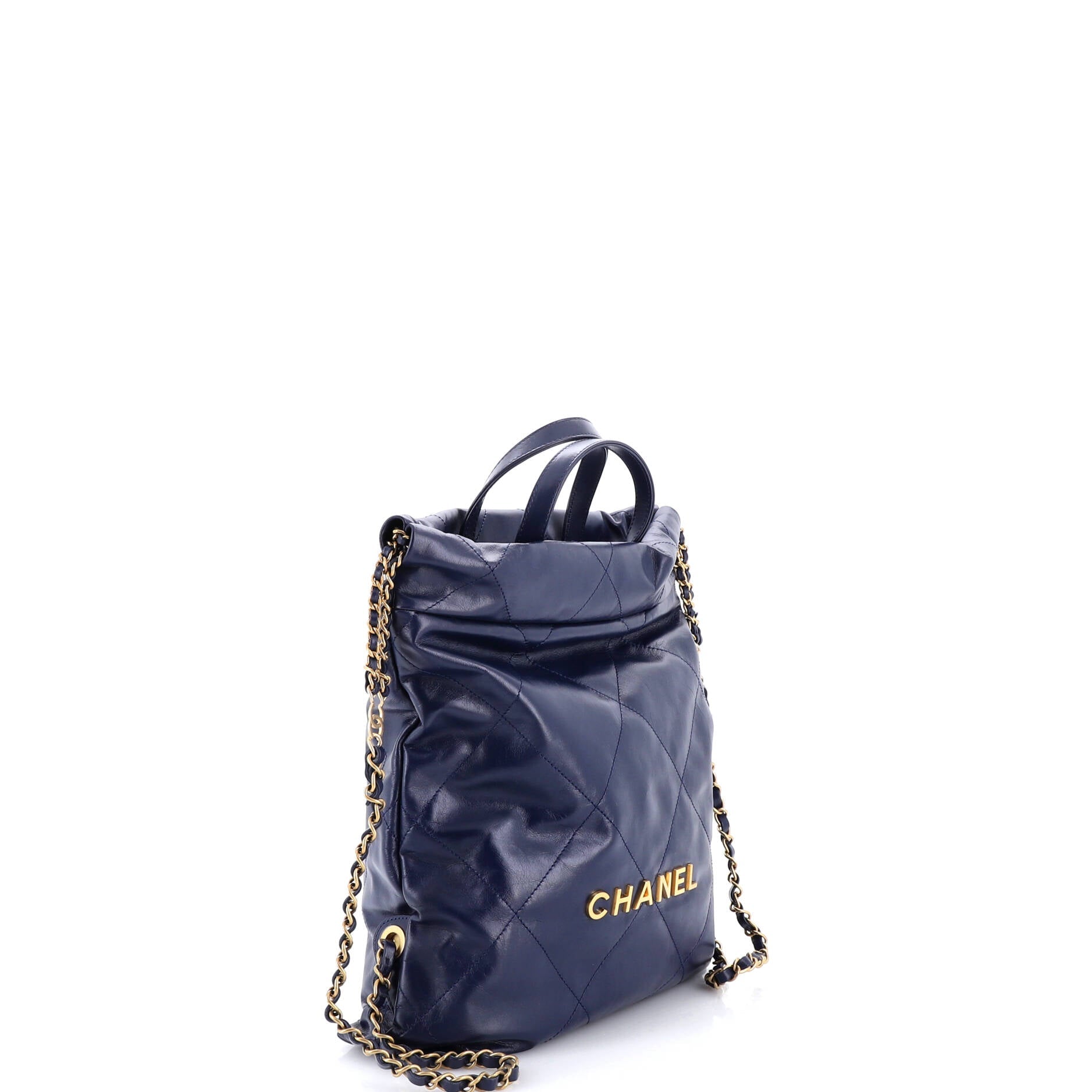 22 Chain Backpack Quilted Calfskin Medium