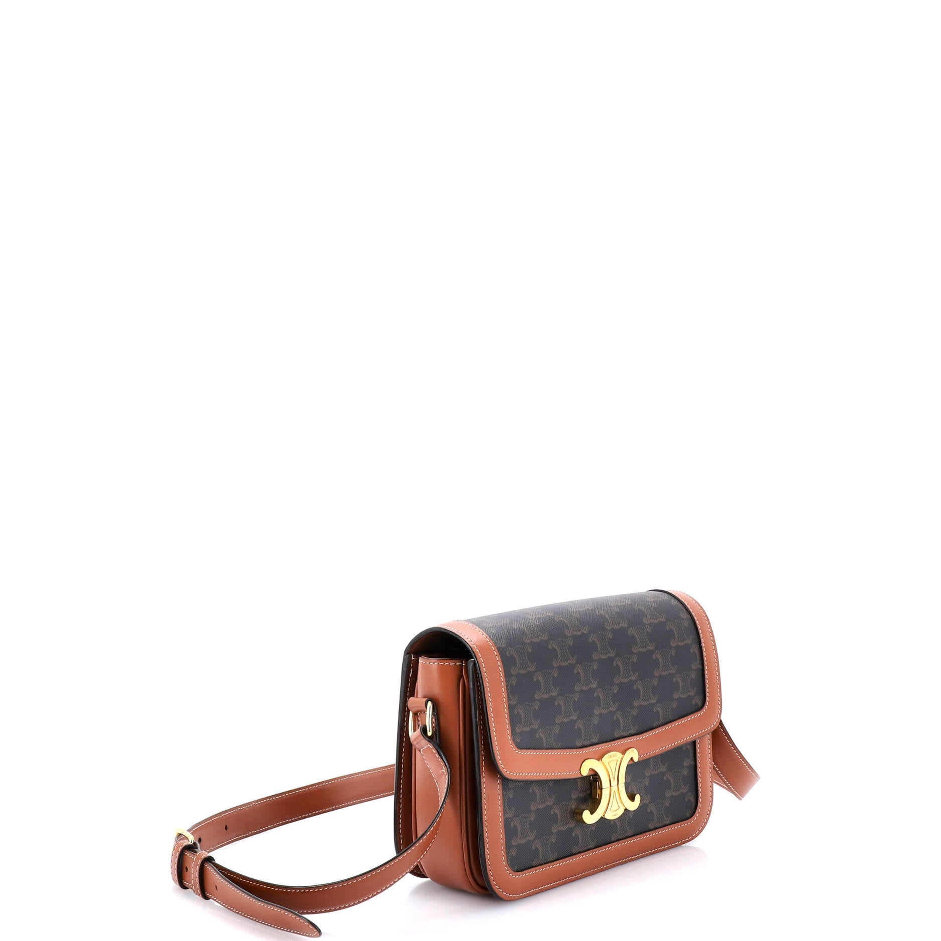 Triomphe Shoulder Bag Triomphe Coated Canvas Medium