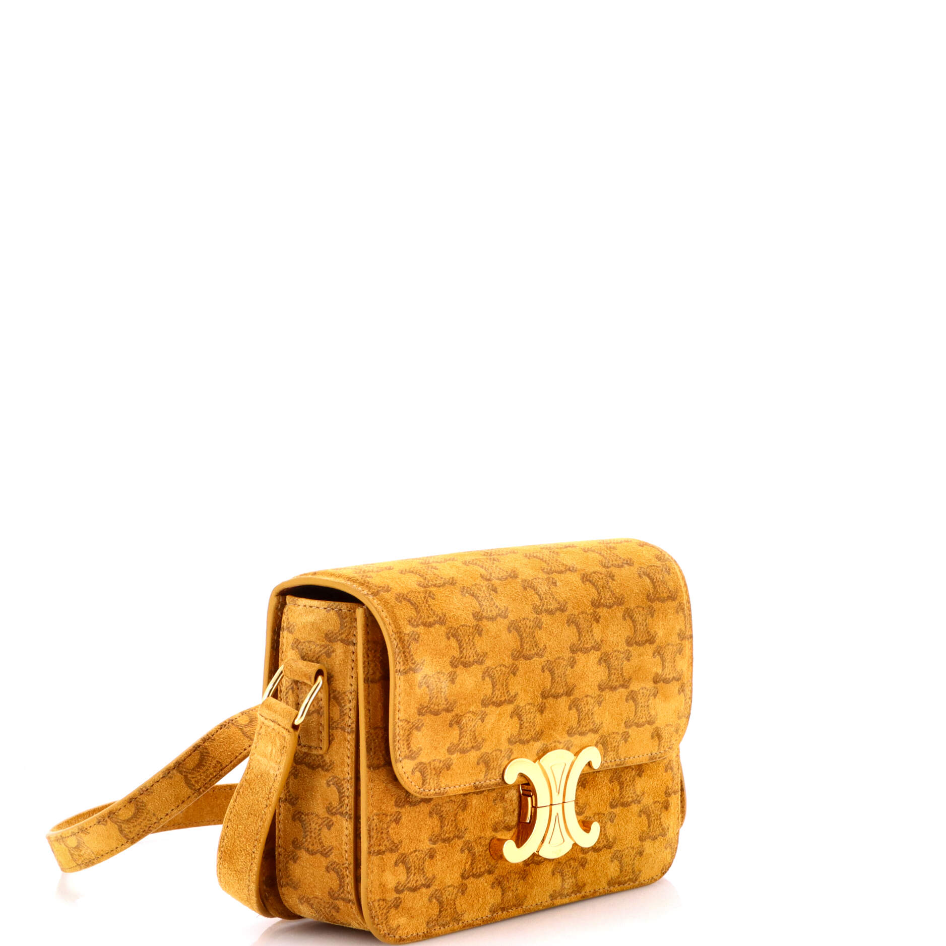 Triomphe Shoulder Bag Triomphe Suede Teen
