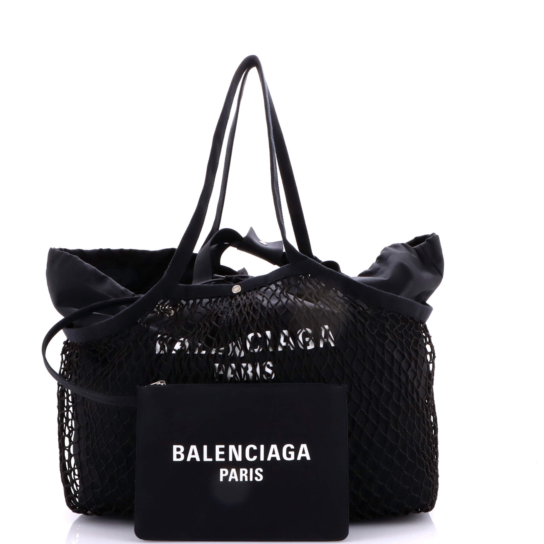 24/7 Drawstring Tote Mesh and Canvas Medium