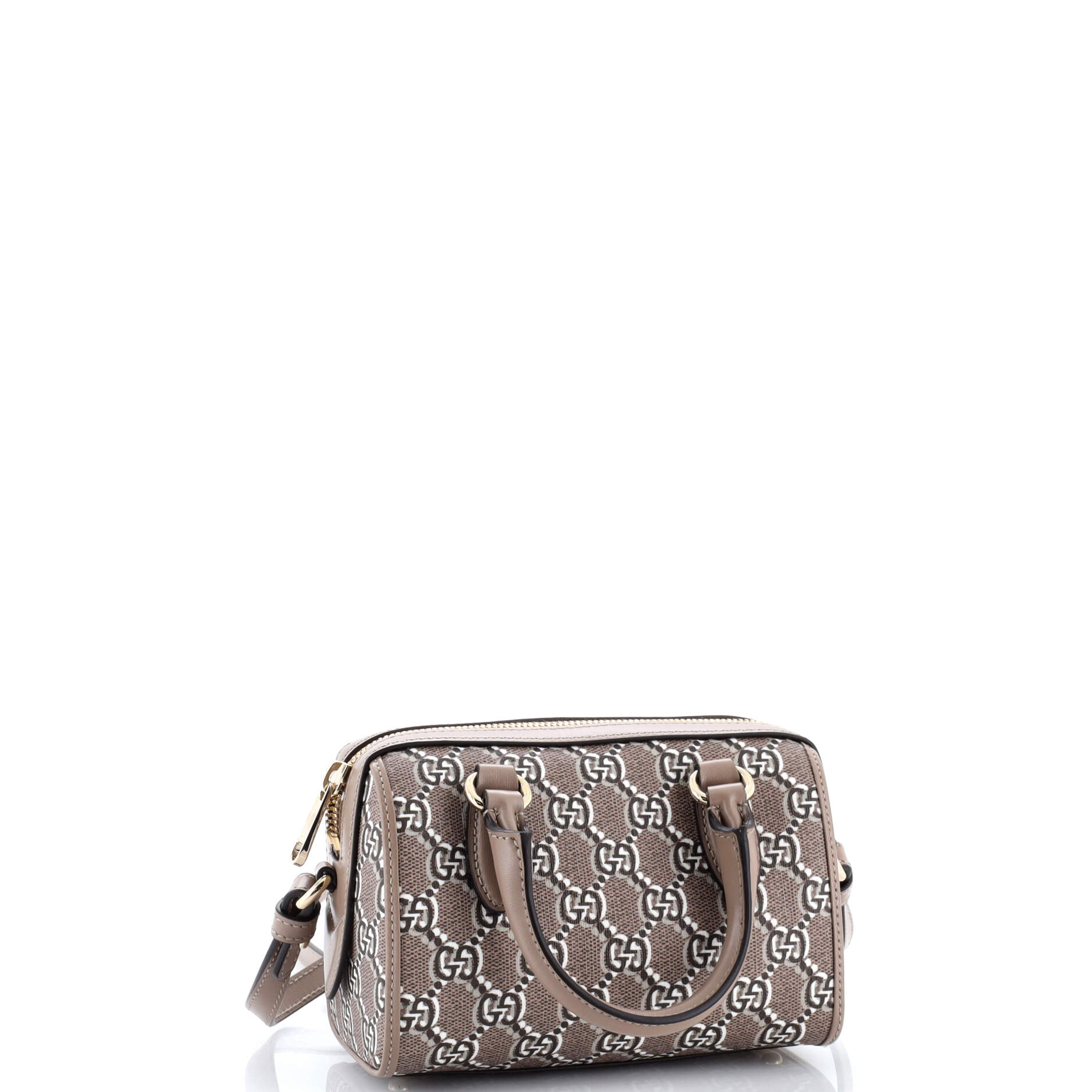 Top Handle Shoulder Bag GG Shadow Coated Canvas Mini