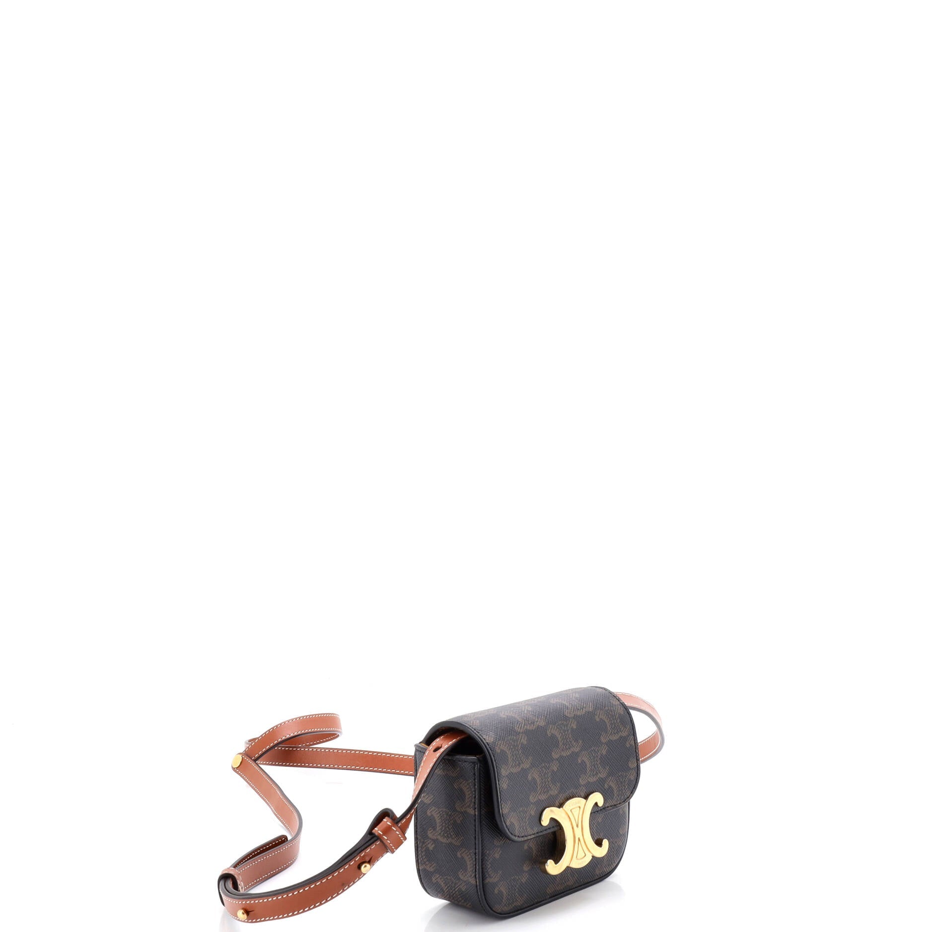 Triomphe Shoulder Bag Triomphe Coated Canvas Mini