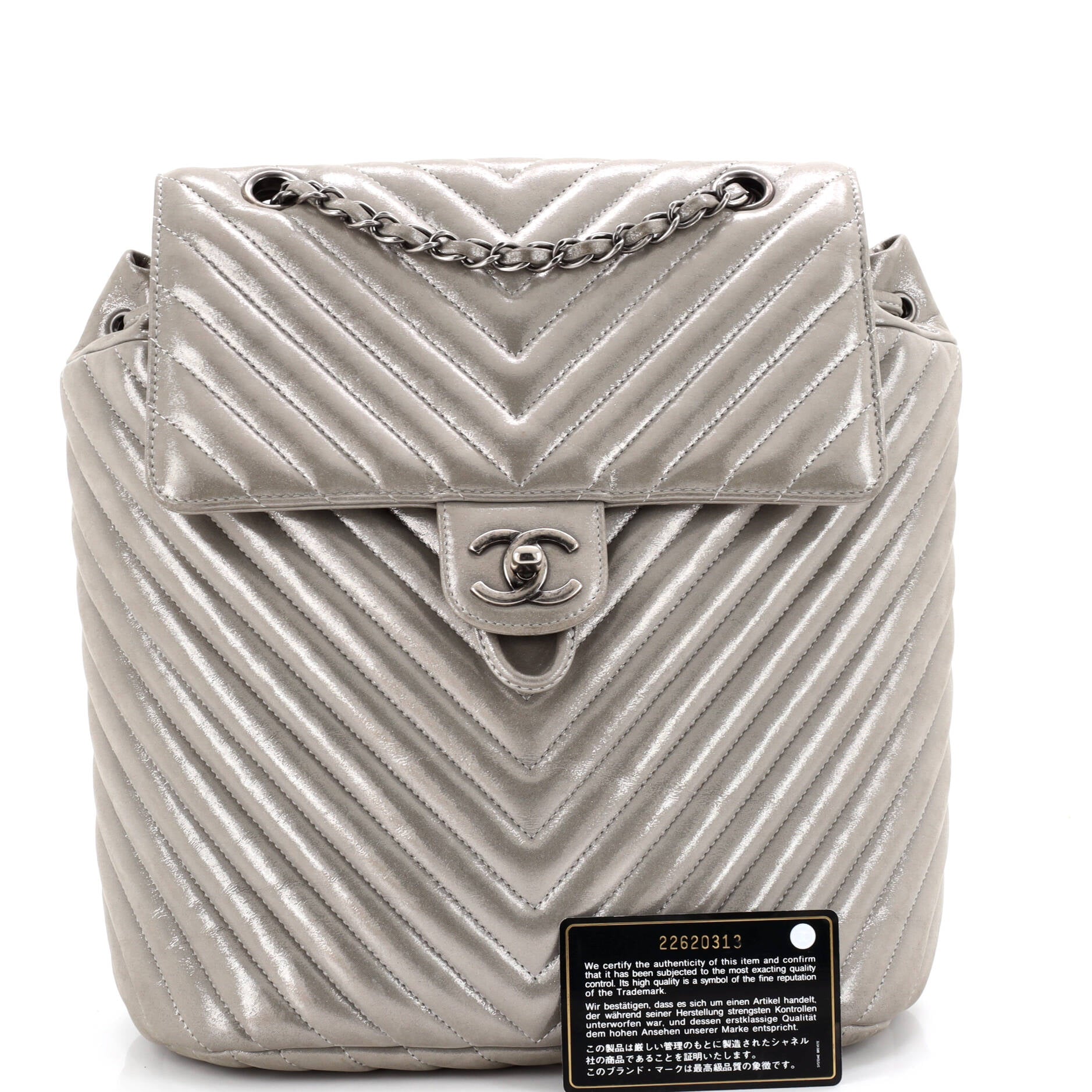Urban Spirit Backpack Chevron Leather Large