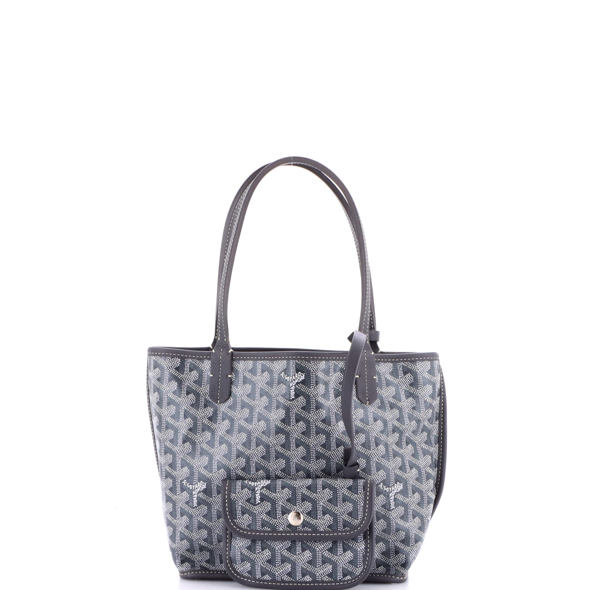 Anjou Reversible Tote Coated Canvas Mini