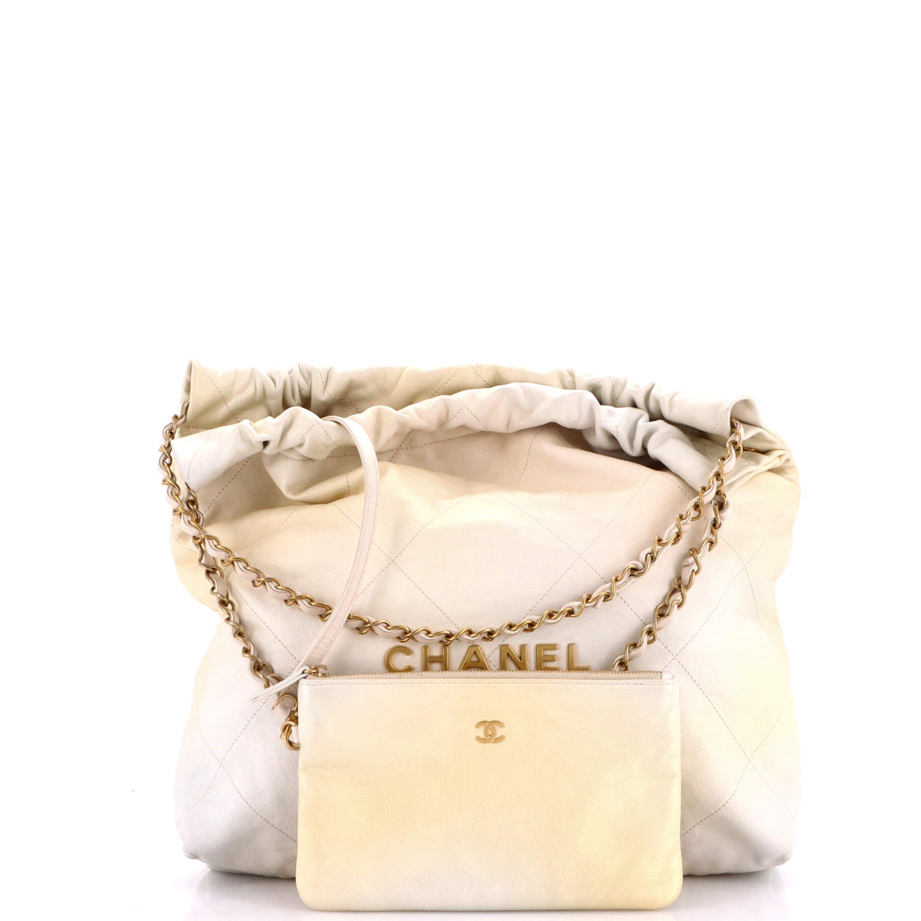 22 Chain Hobo Quilted Ombre Leather Medium
