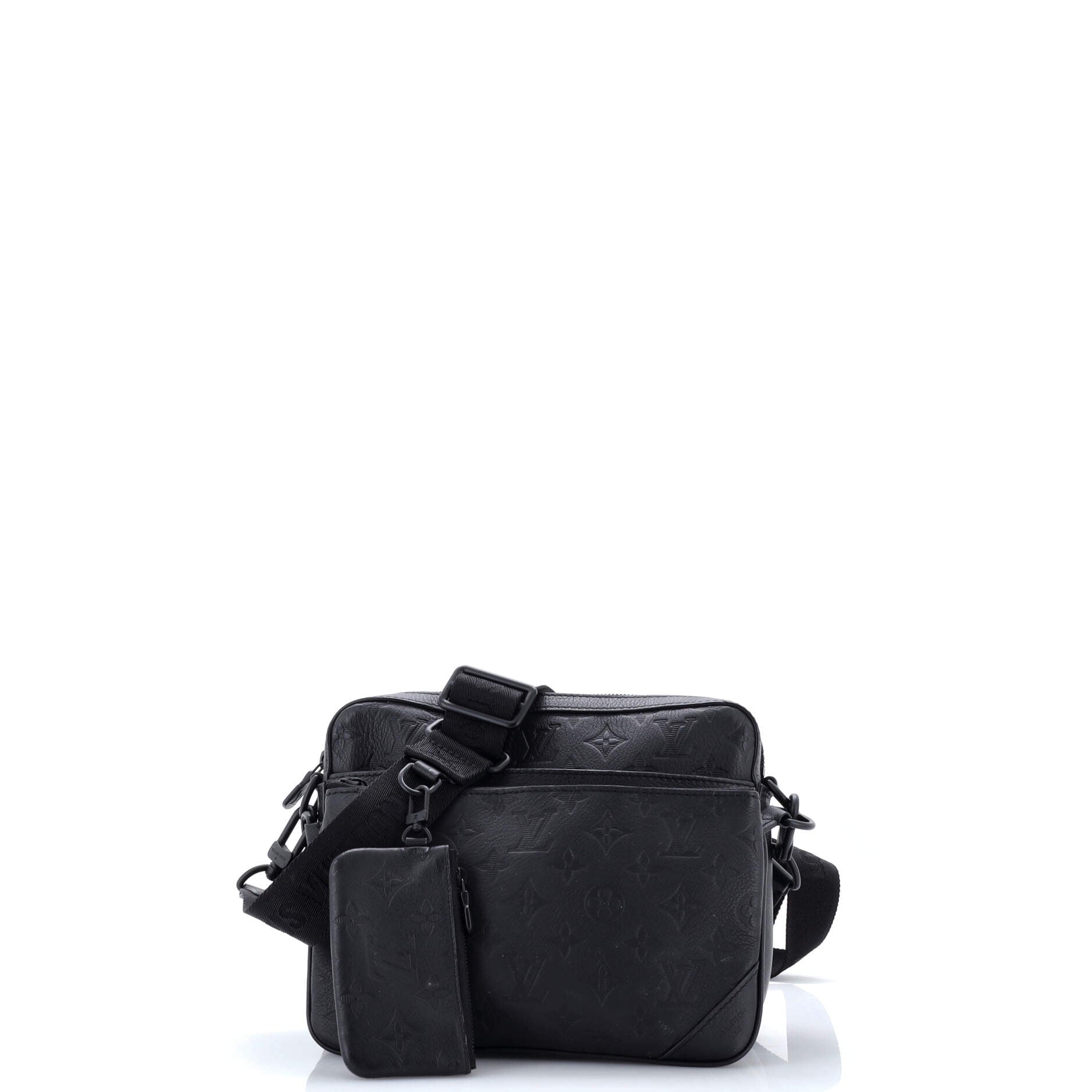 Trio Messenger Bag Monogram Shadow Leather