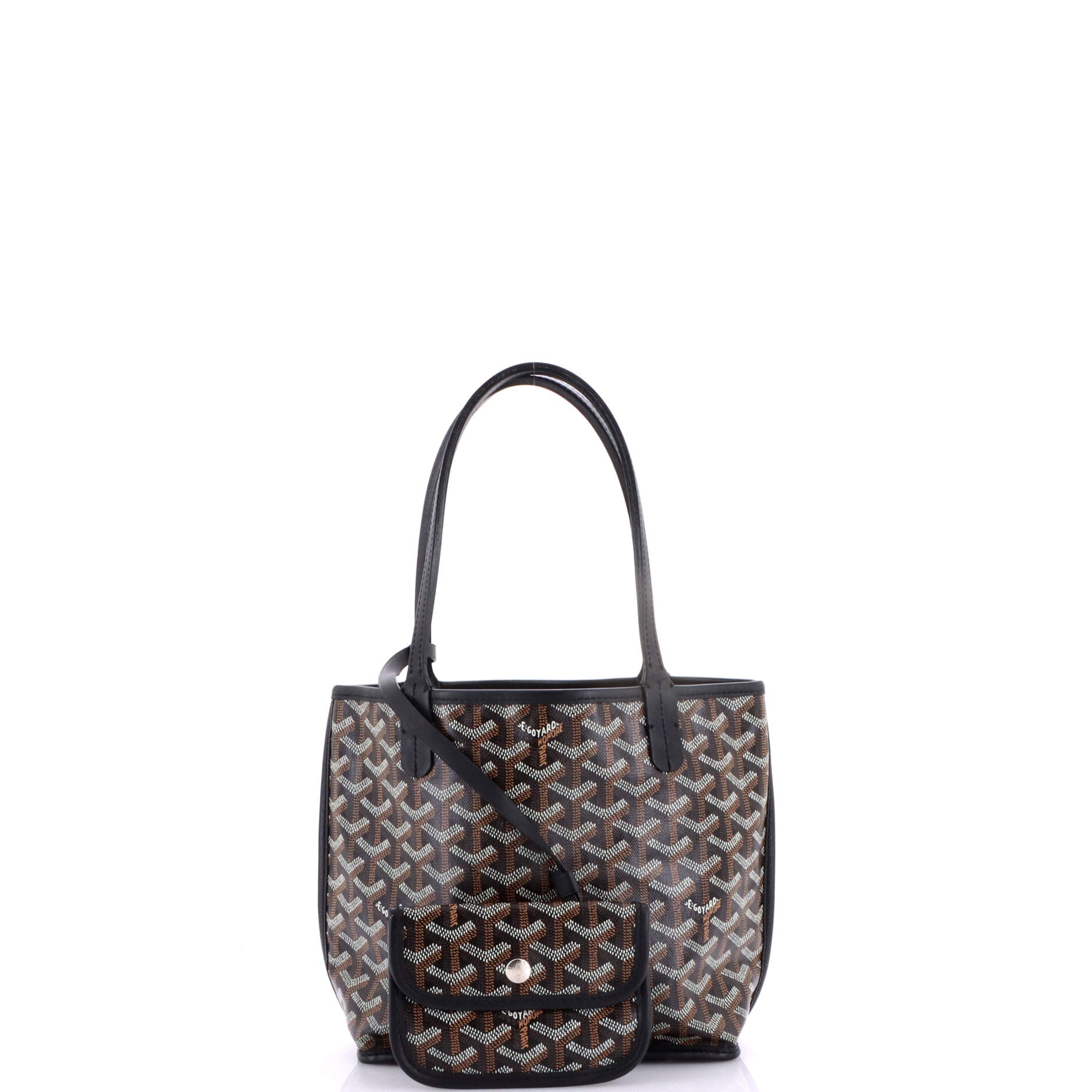 Anjou Reversible Tote Coated Canvas Mini