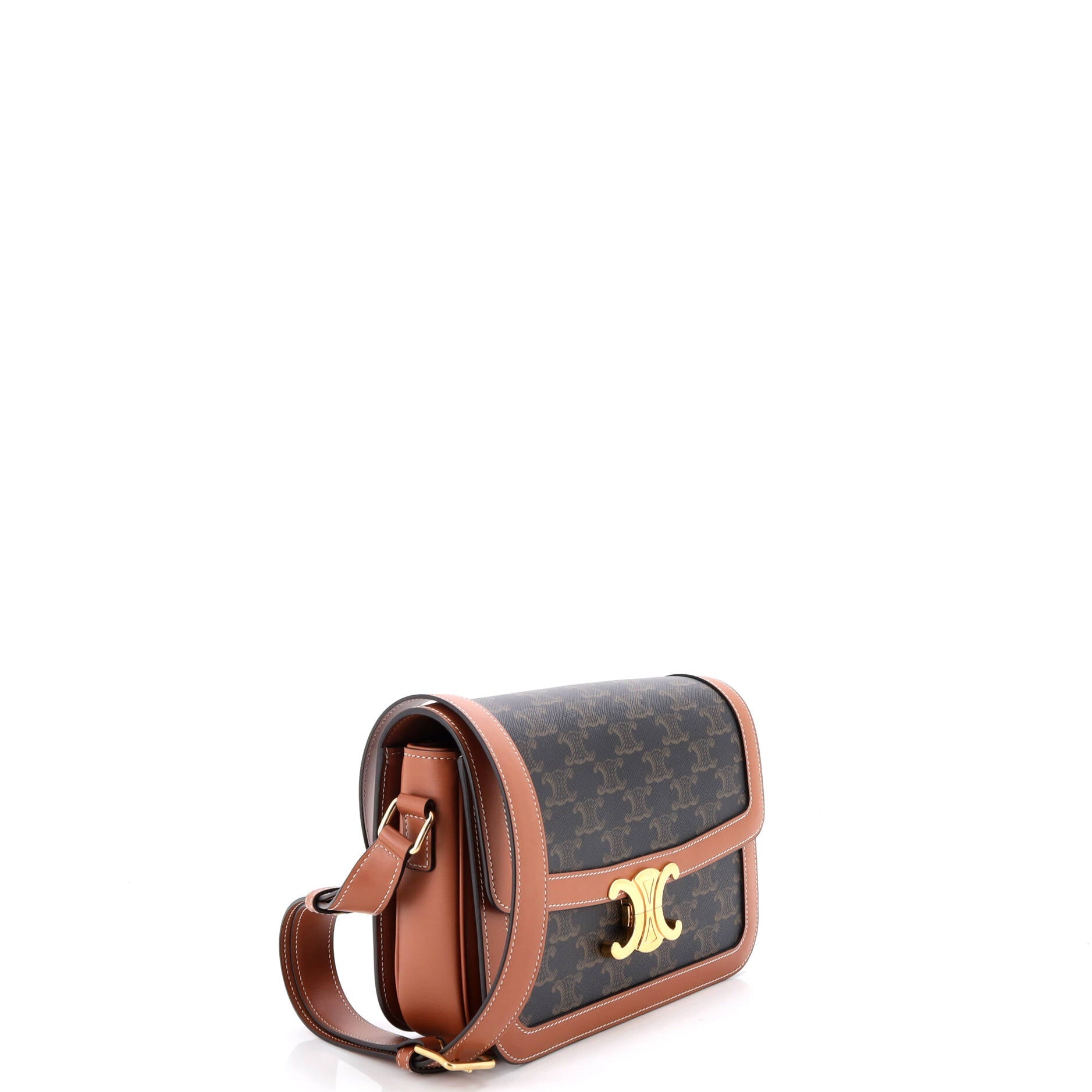 Triomphe Shoulder Bag Triomphe Coated Canvas Medium