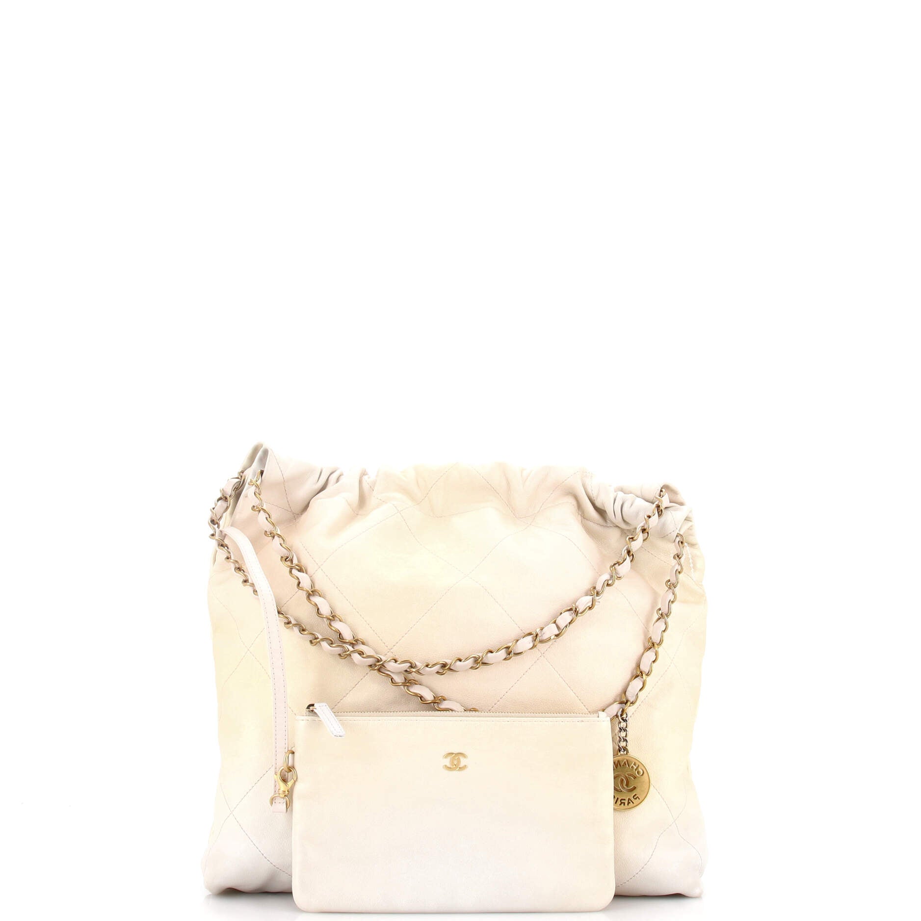 22 Chain Hobo Quilted Calfskin Medium