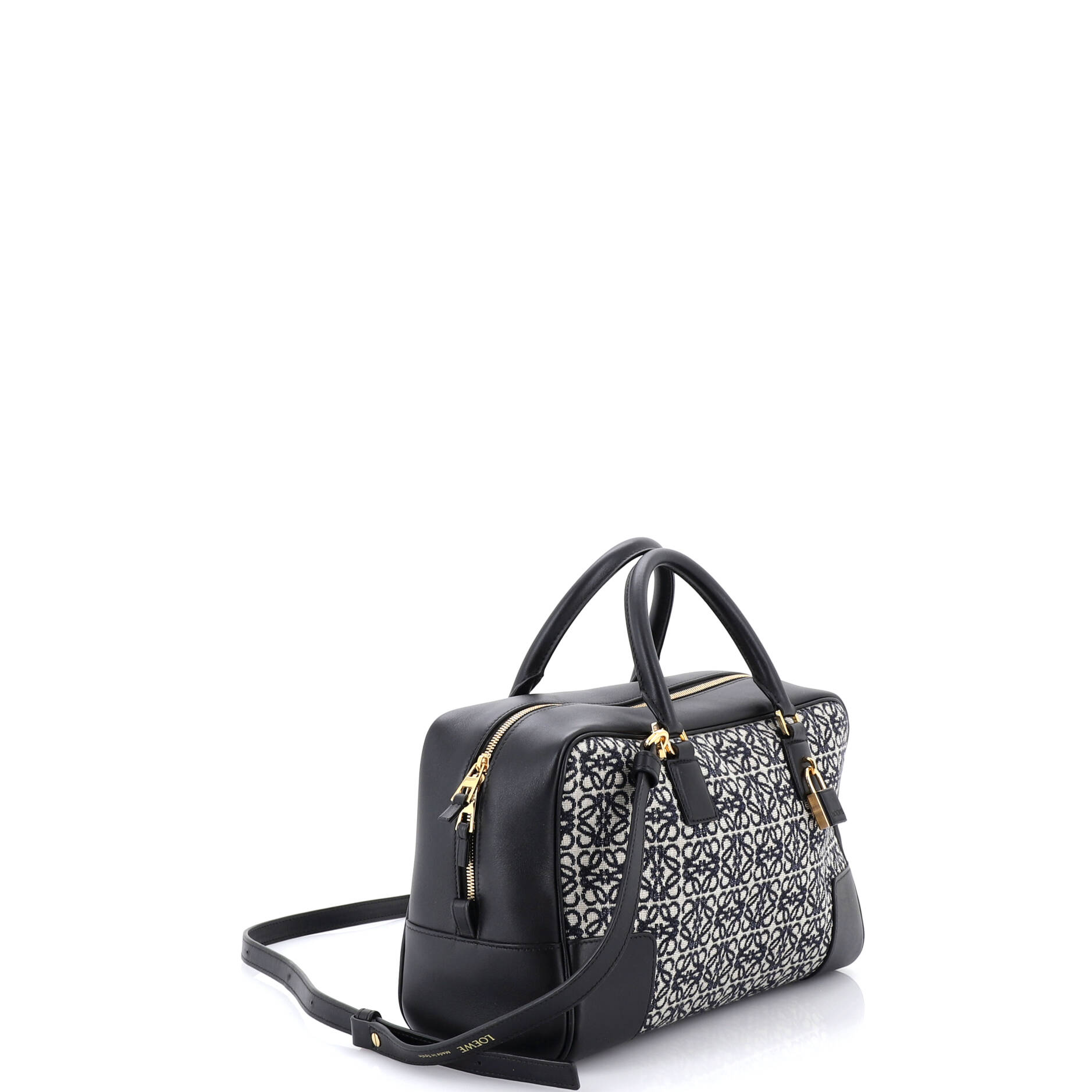 Amazona Bag Leather and Jacquard Canvas 28
