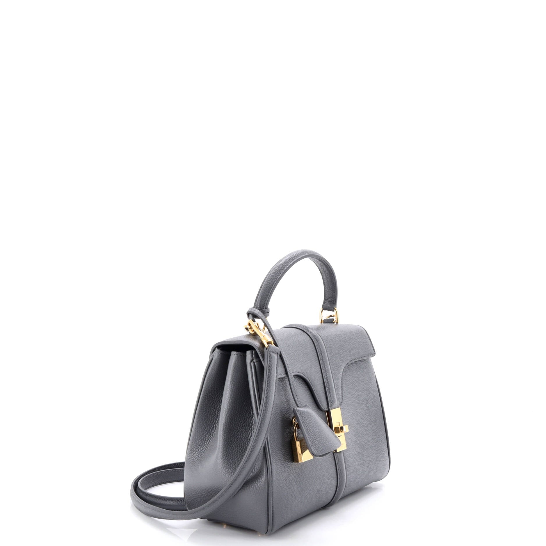 16 Top Handle Bag Grained Calfskin Small