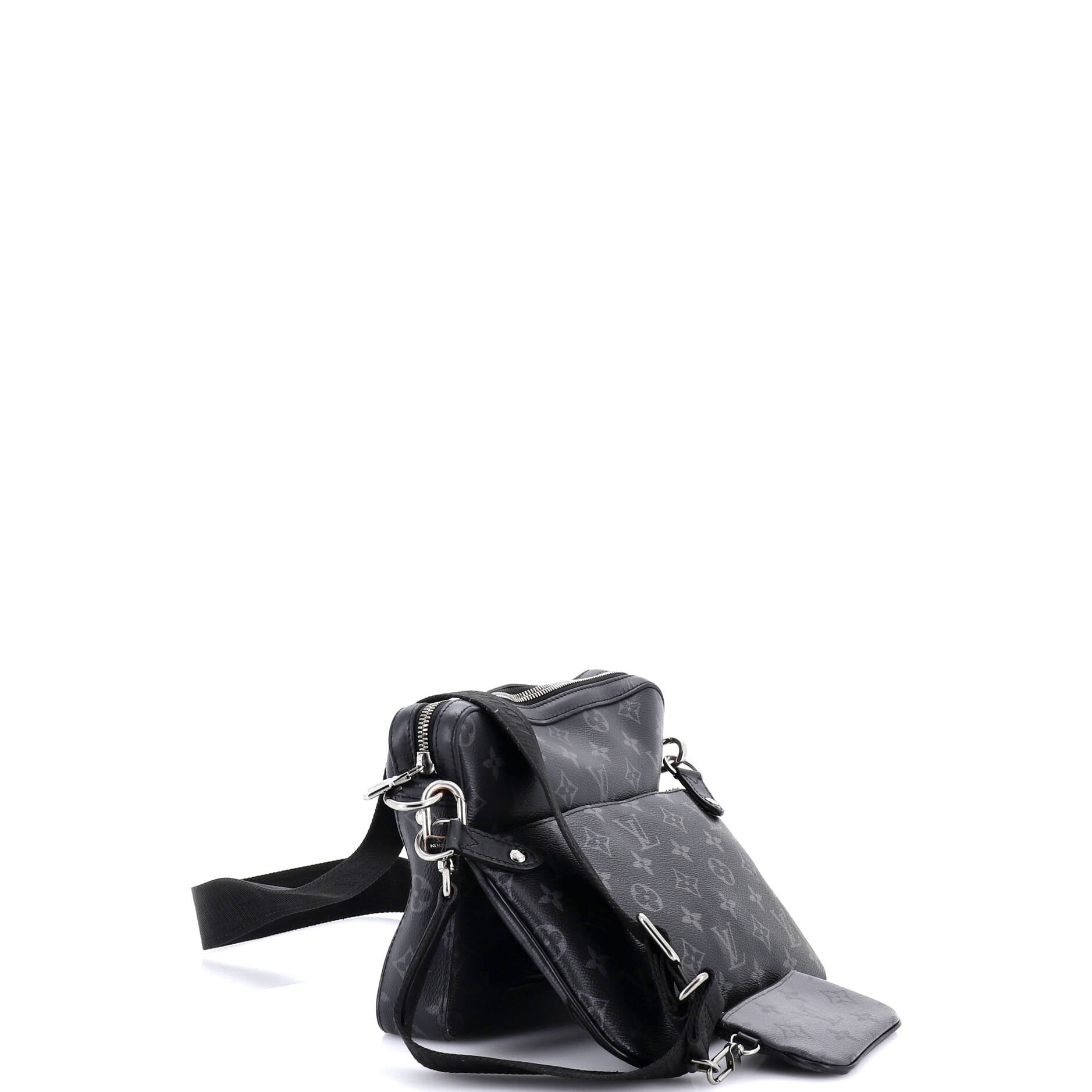 Trio Messenger Bag Reverse Monogram Eclipse Canvas