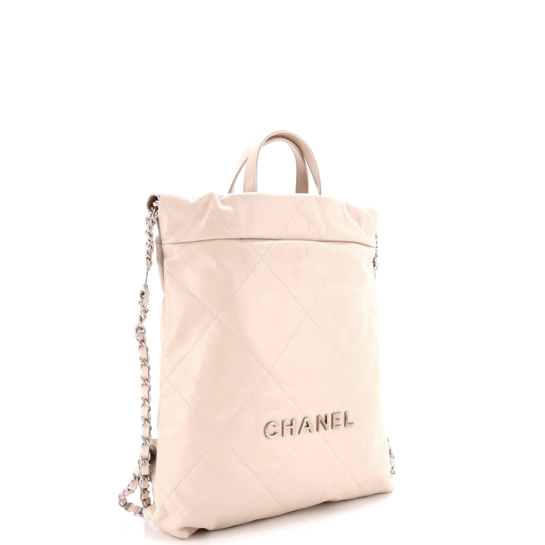 22 Chain Backpack Quilted Calfskin Medium