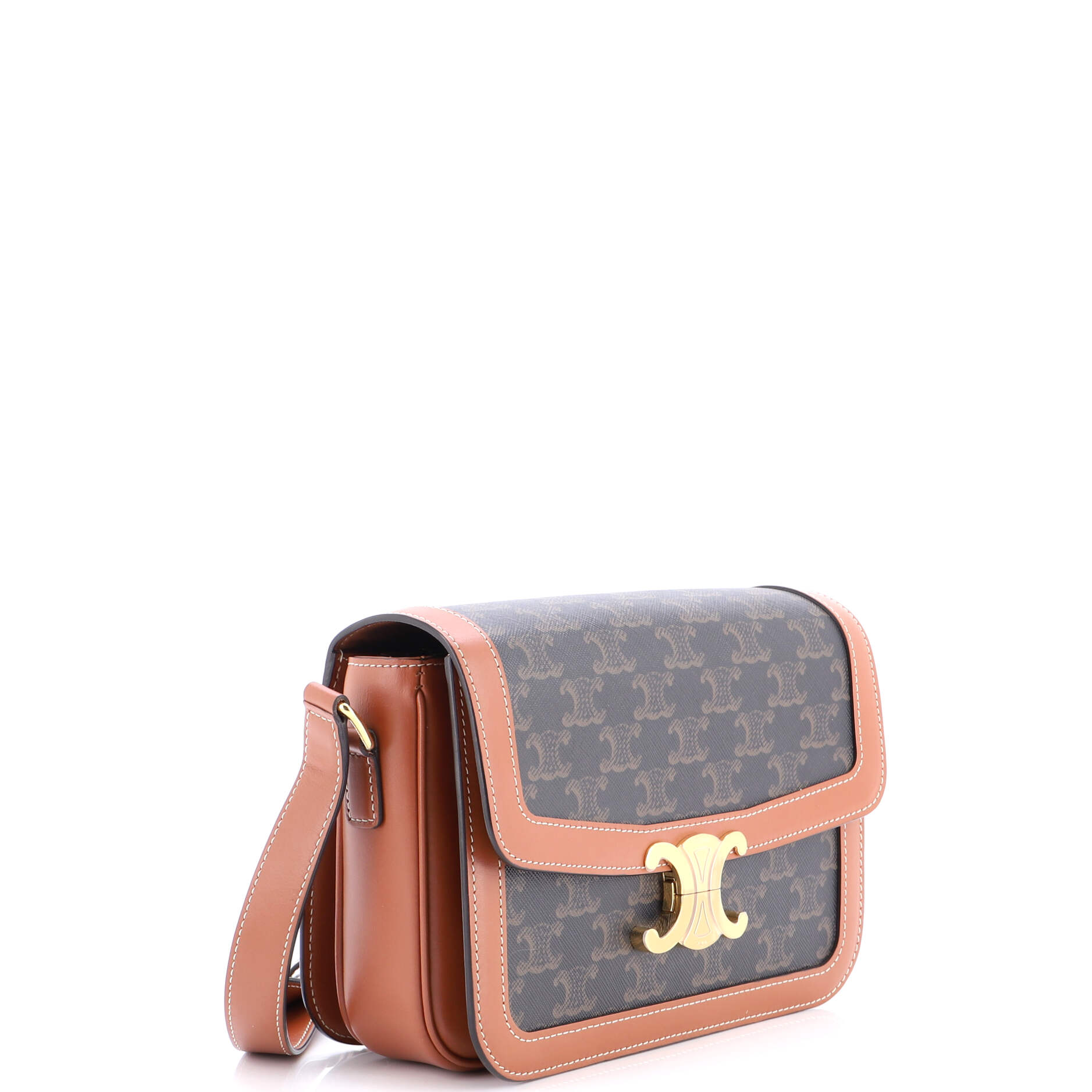 Triomphe Shoulder Bag Triomphe Coated Canvas Medium