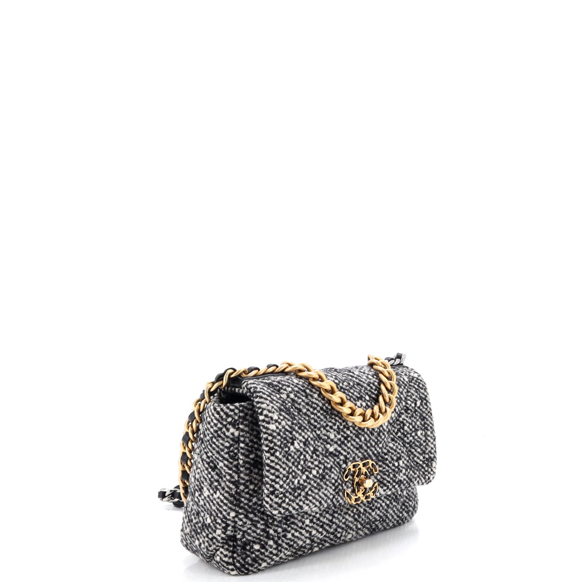 19 Flap Bag Quilted Wool Medium