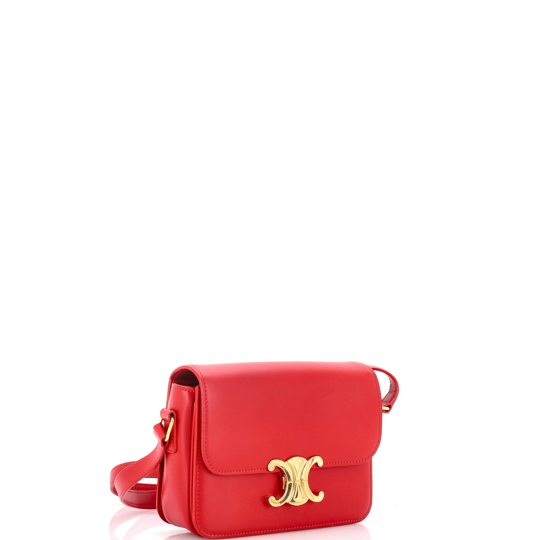 Triomphe Shoulder Bag Smooth Calfskin Teen