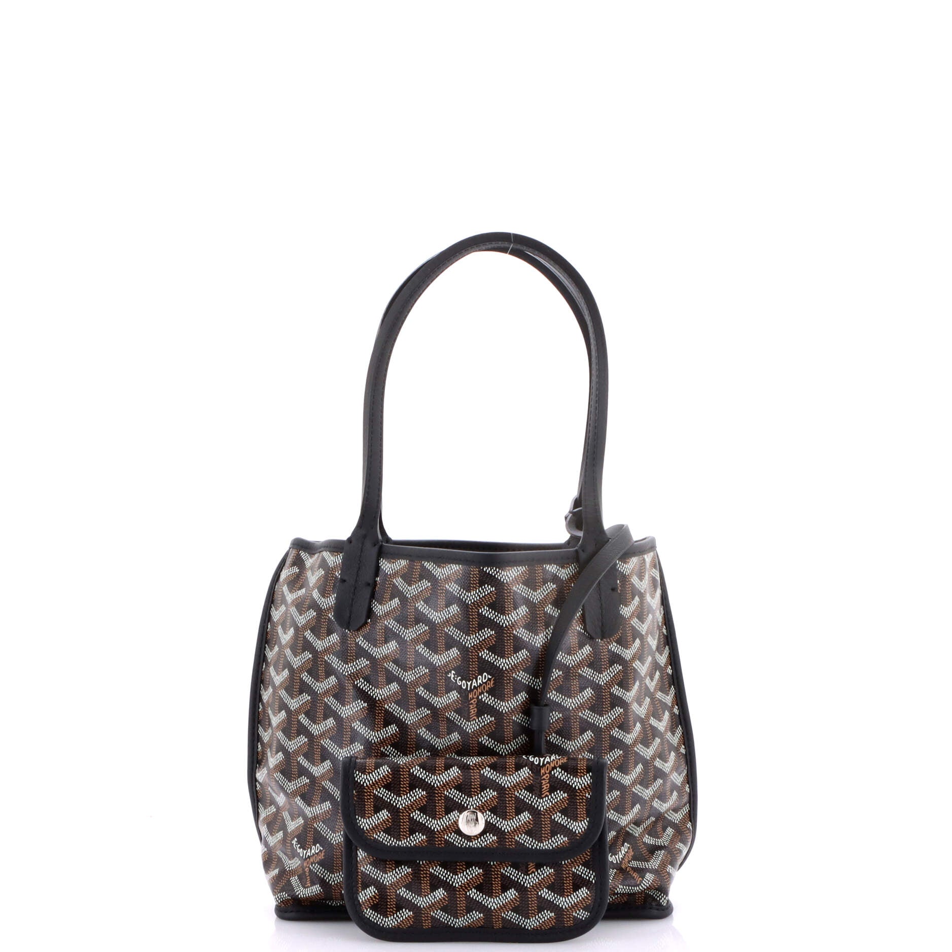 Anjou Reversible Tote Coated Canvas Mini