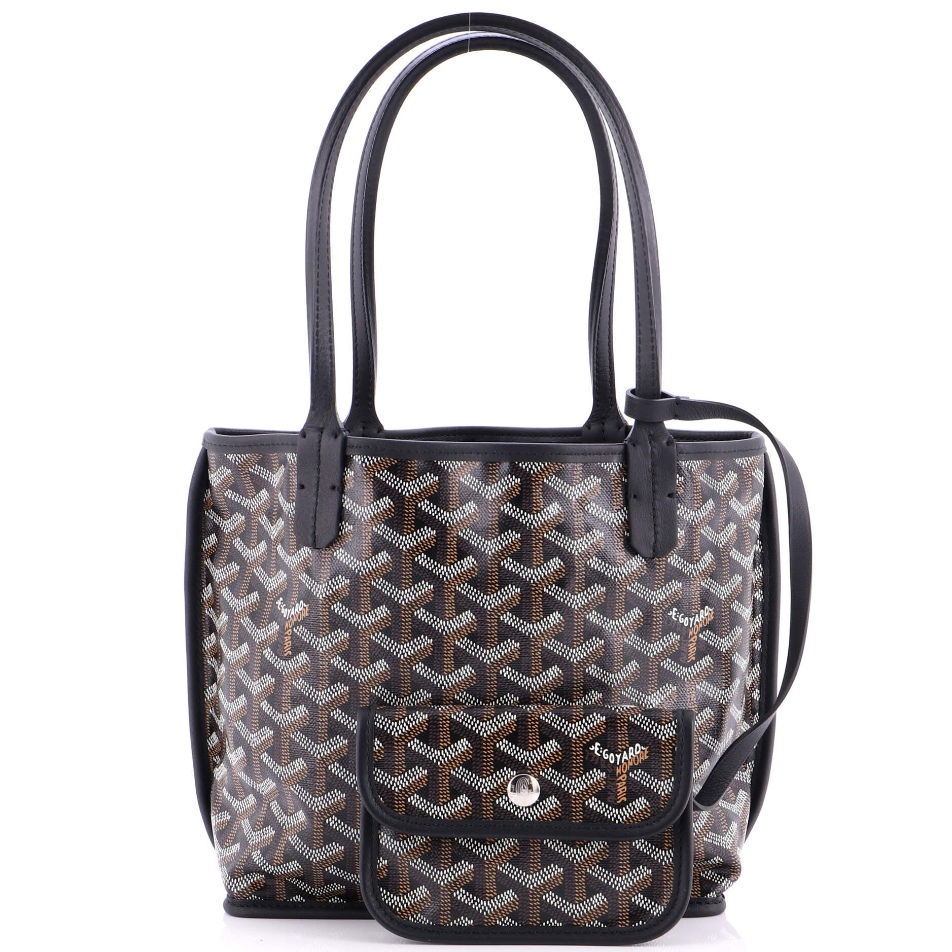Anjou Reversible Tote Coated Canvas Mini