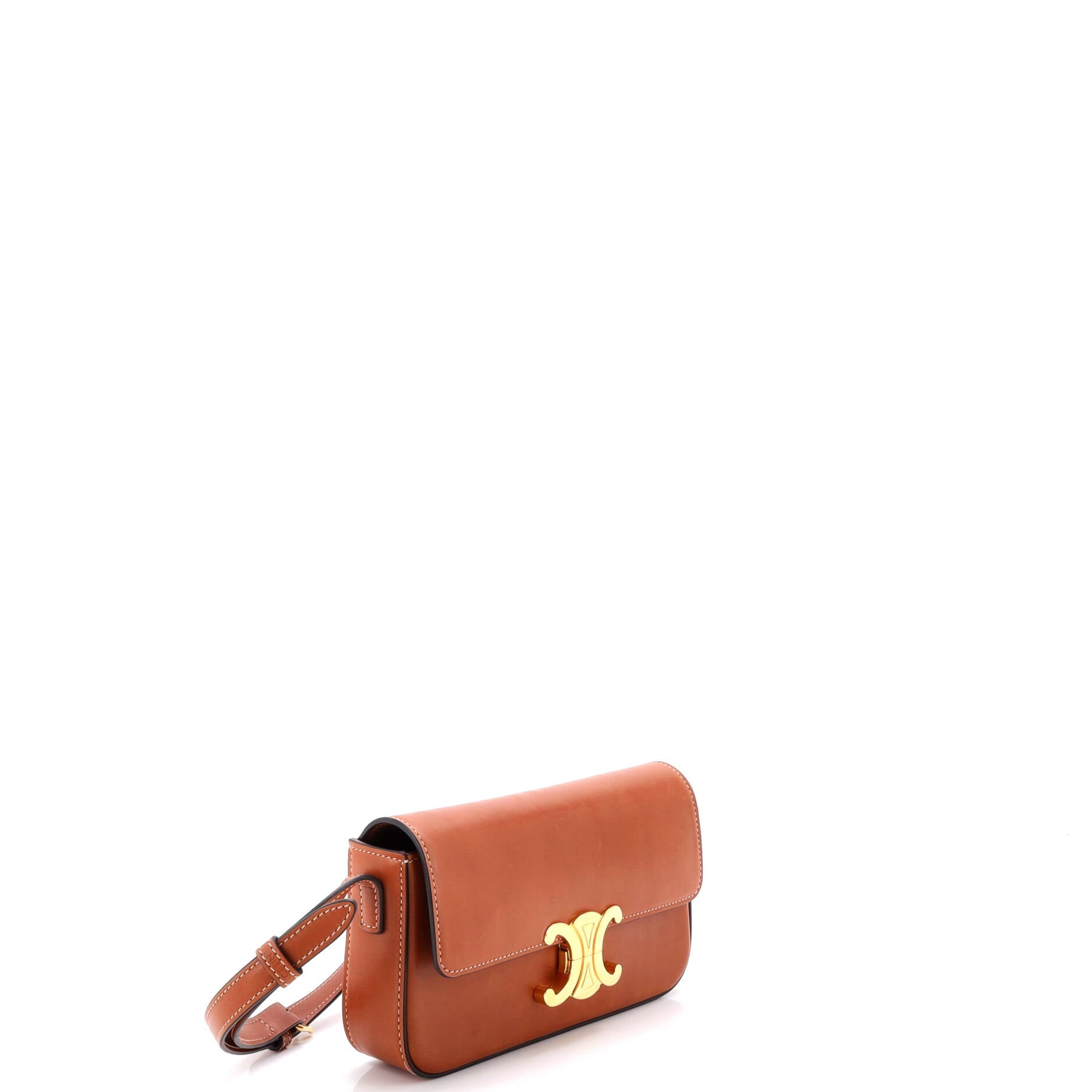 Triomphe East-West Shoulder Bag Smooth Calfskin