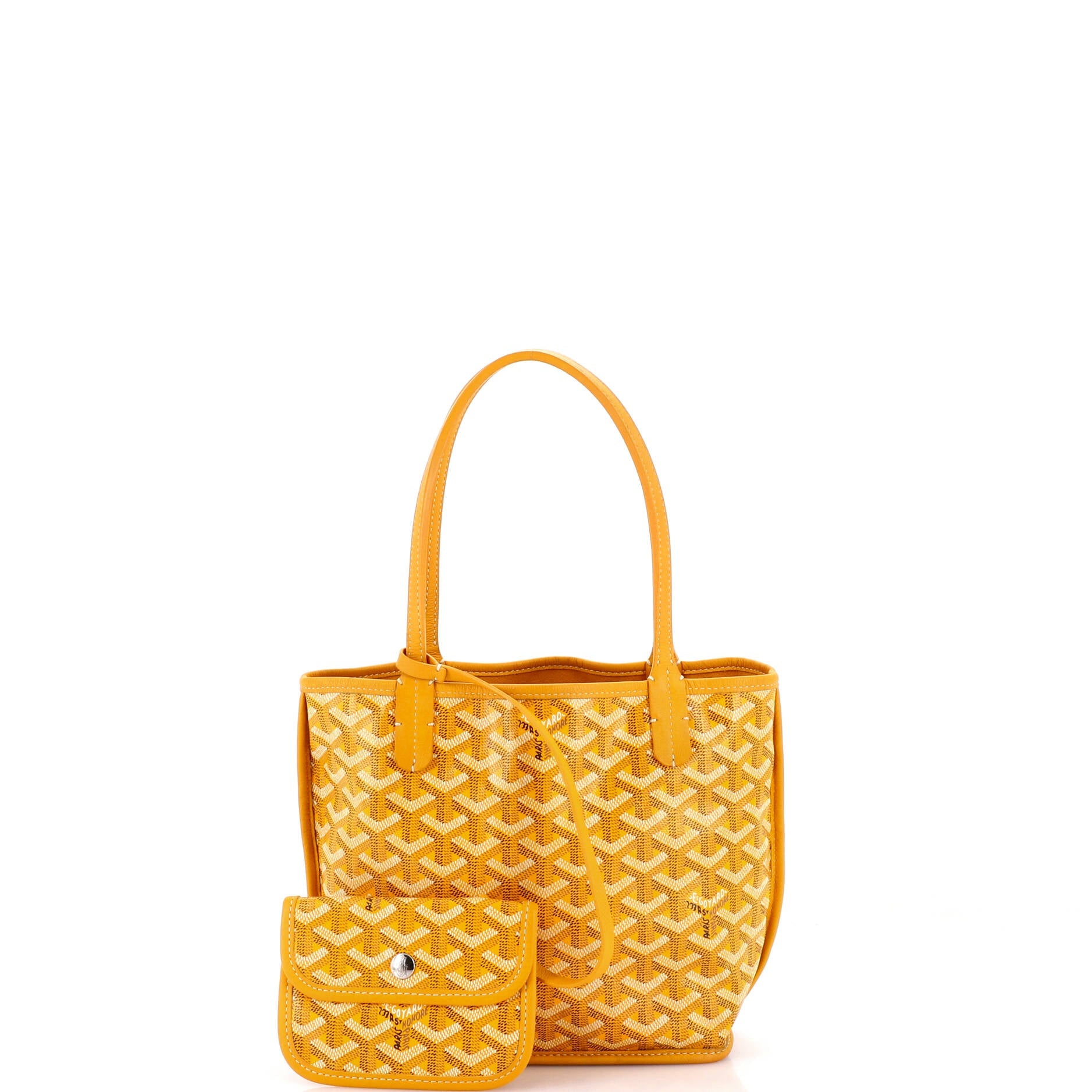 Anjou Reversible Tote Coated Canvas Mini